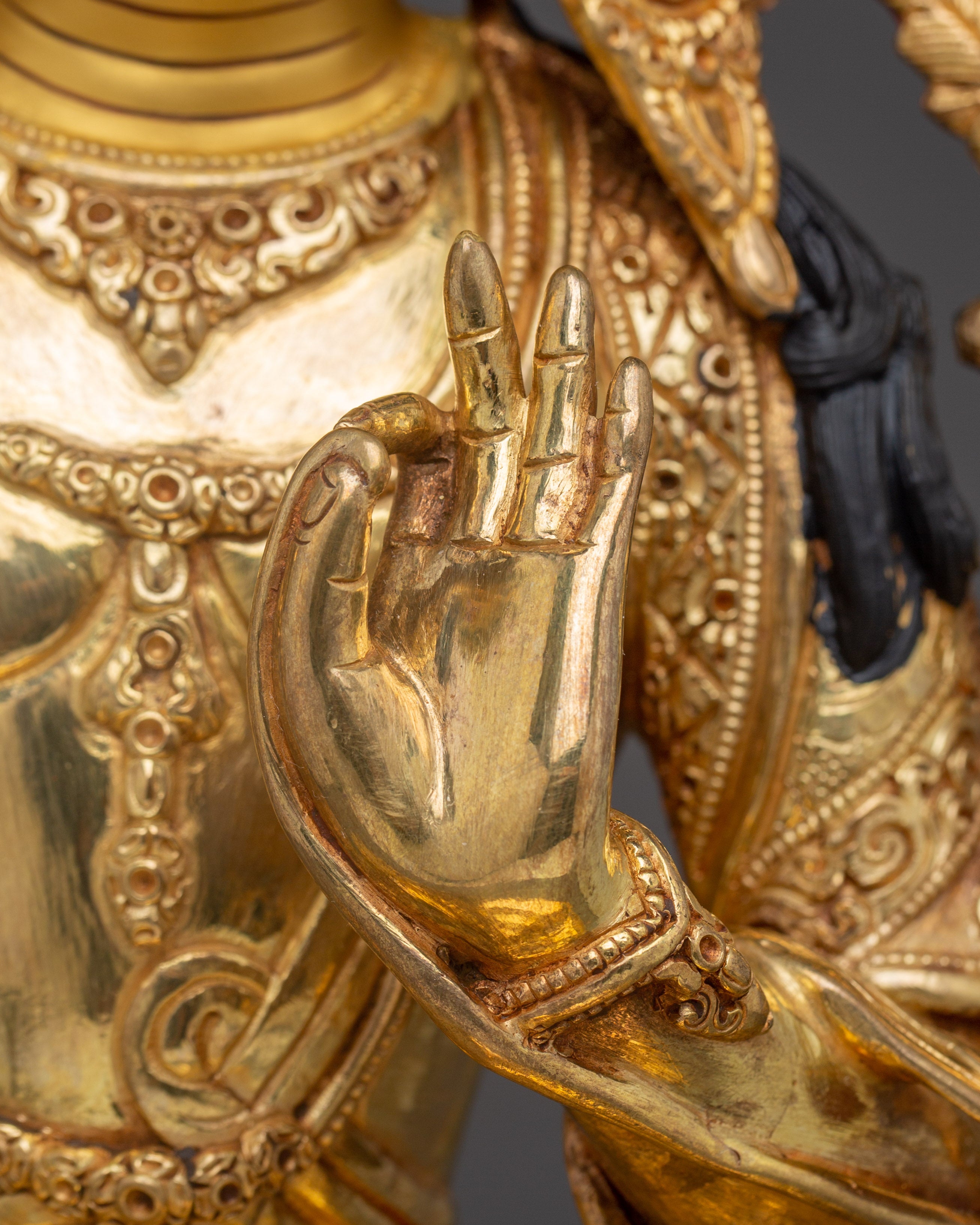 Manjushri Art, Guardian of Knowledge | Handcrafted Nepali Figure