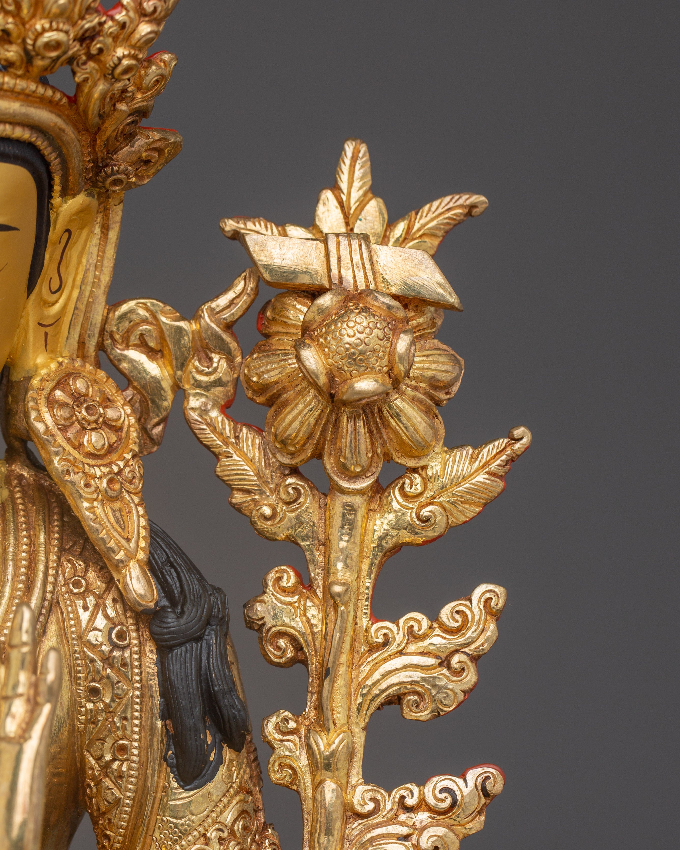 Manjushri Art, Guardian of Knowledge | Handcrafted Nepali Figure