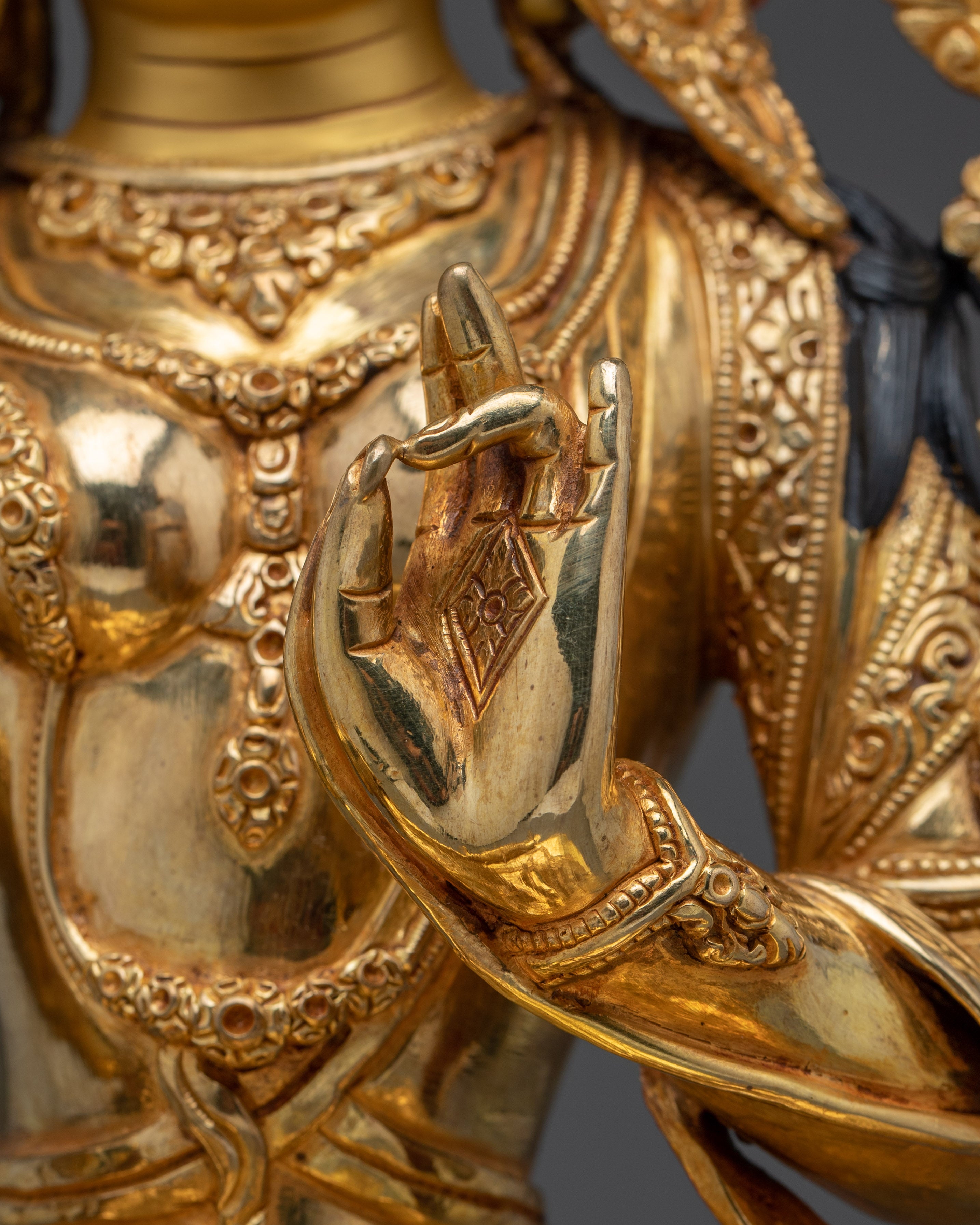 Green Tara Figurine, Swift Liberator of Compassion