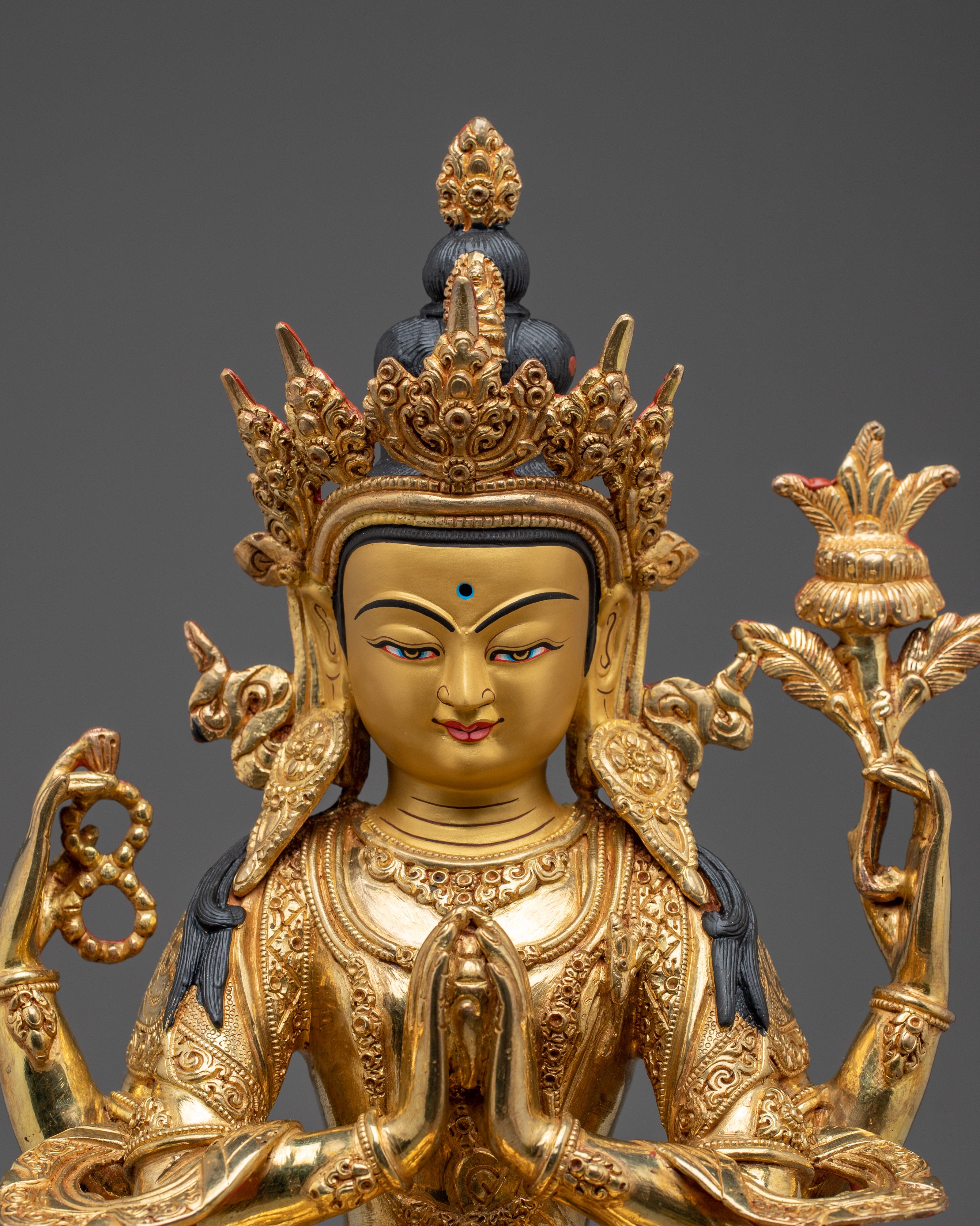 Vajrayana Chenrezig Figurine | Bodhisattva of Infinite Compassion