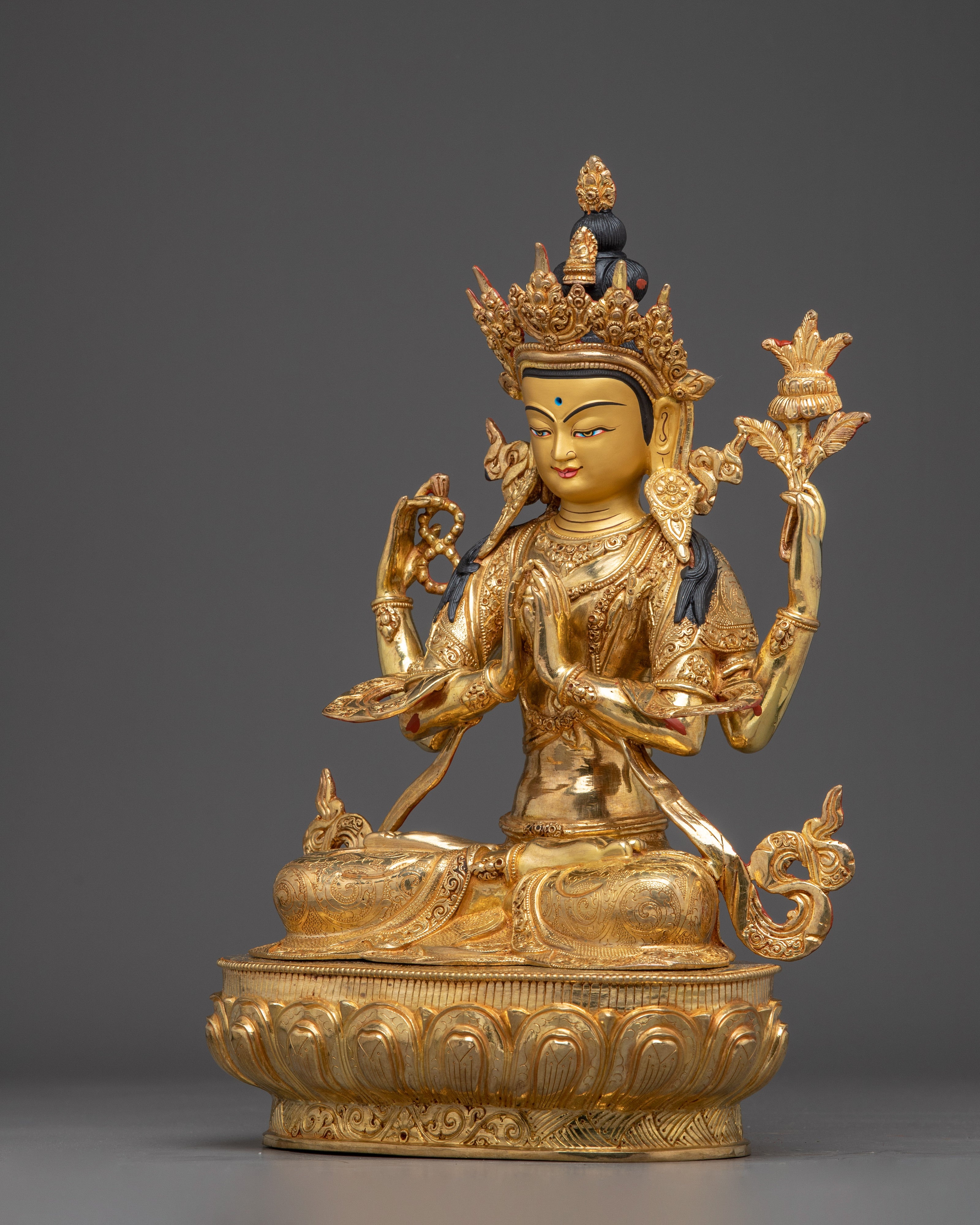 Vajrayana Chenrezig Figurine | Bodhisattva of Infinite Compassion