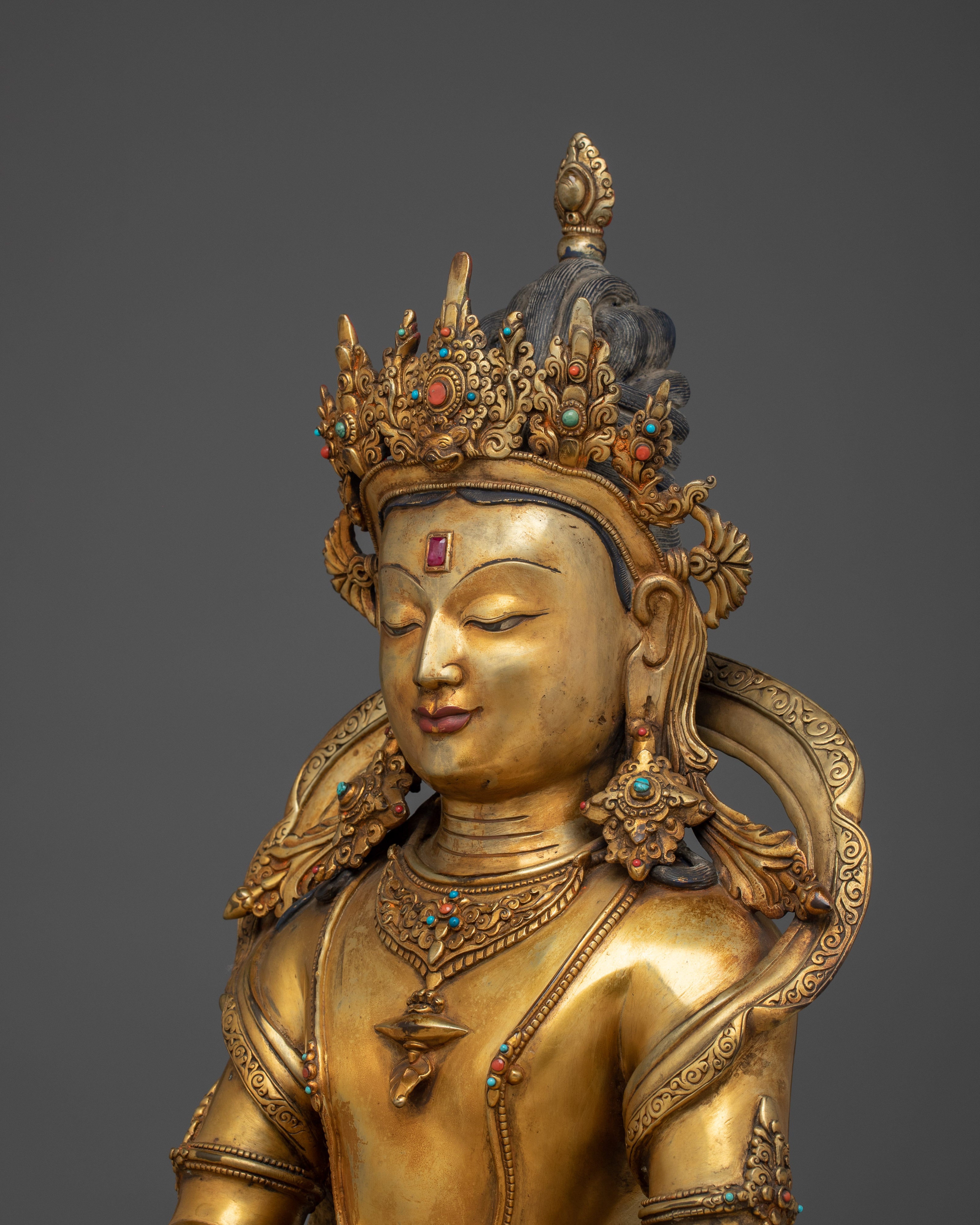 Shakyamuni Buddha Art, Peaceful Sculpture for Meditation