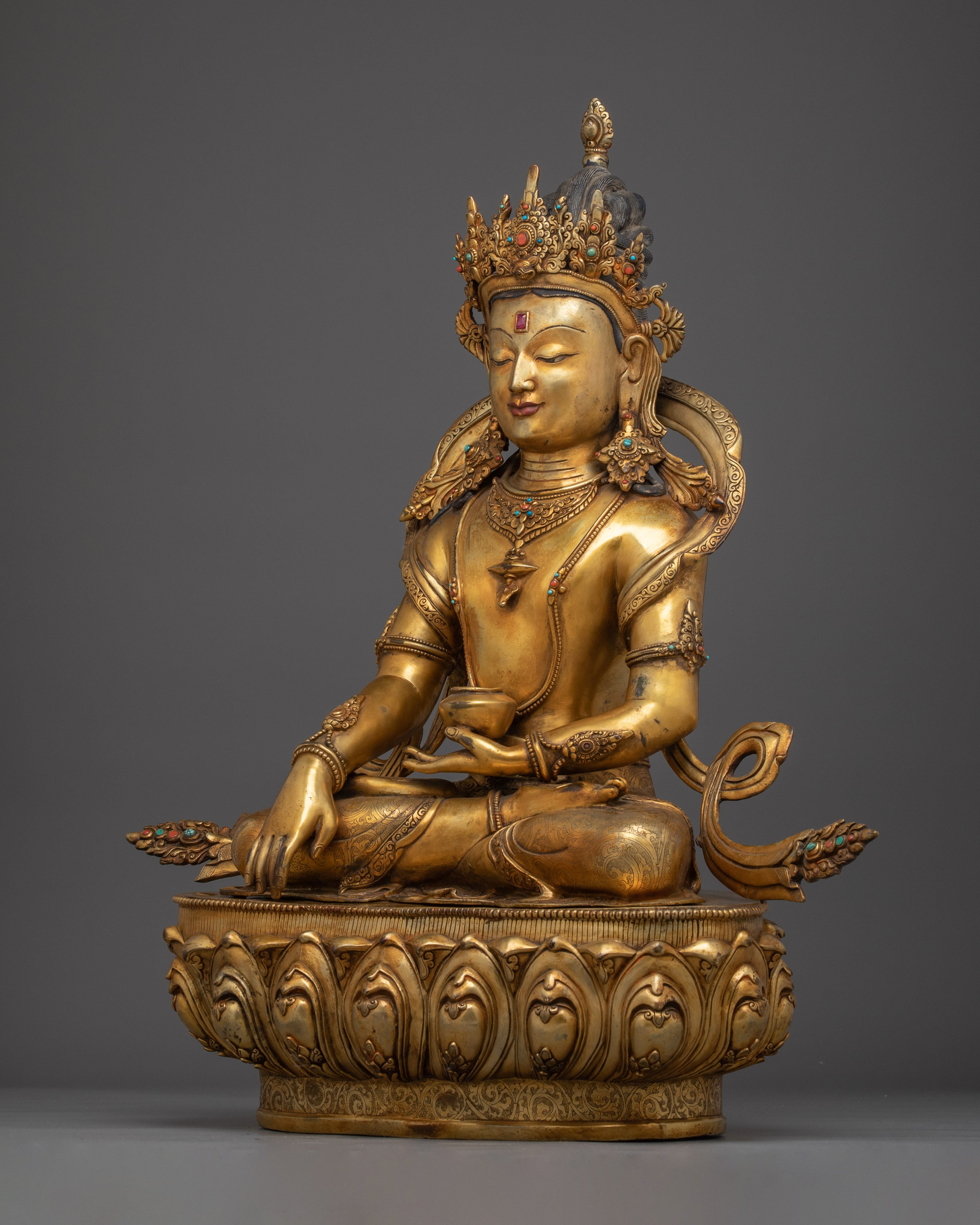 Shakyamuni Buddha Art, Peaceful Sculpture for Meditation