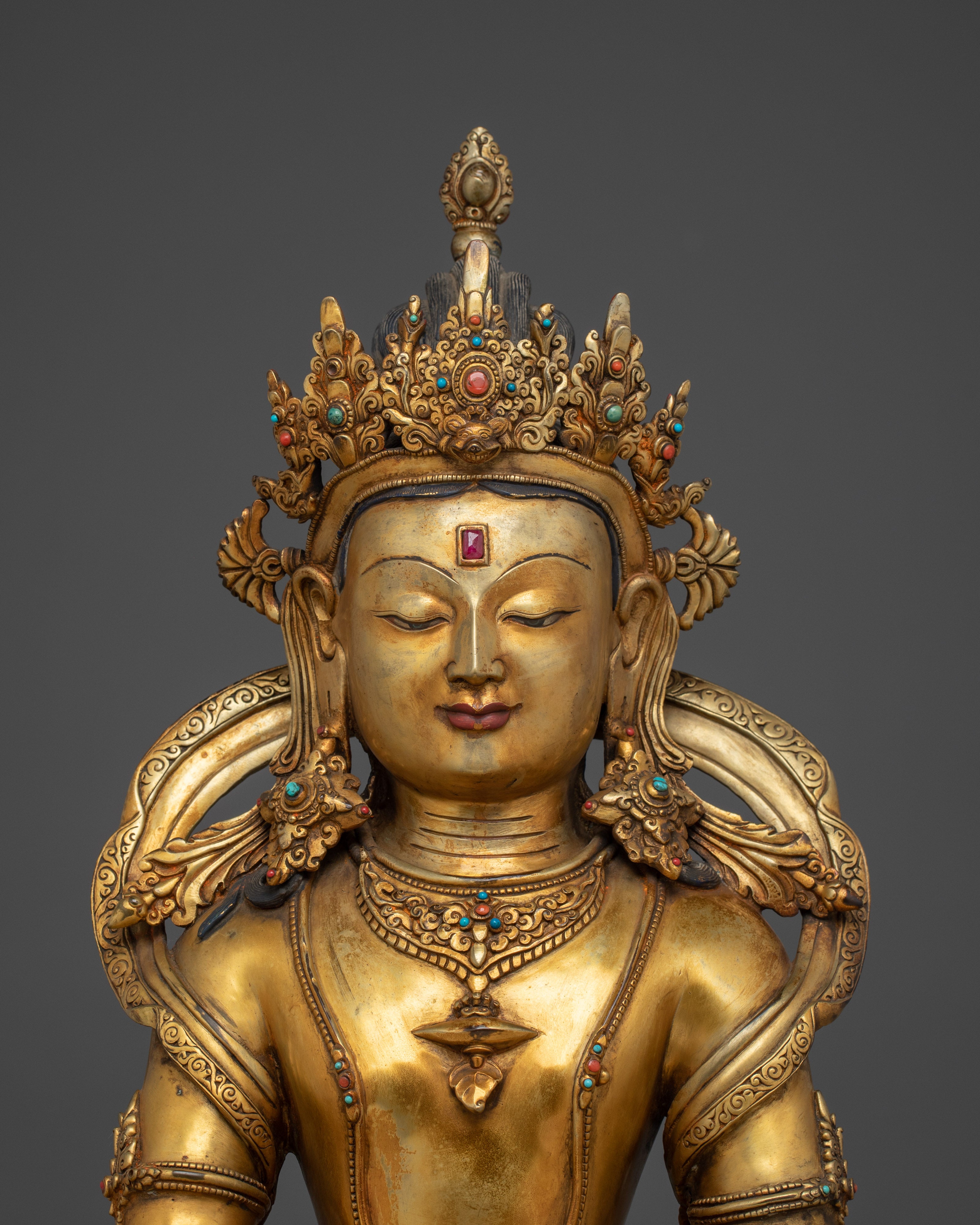 Shakyamuni Buddha Art, Peaceful Sculpture for Meditation