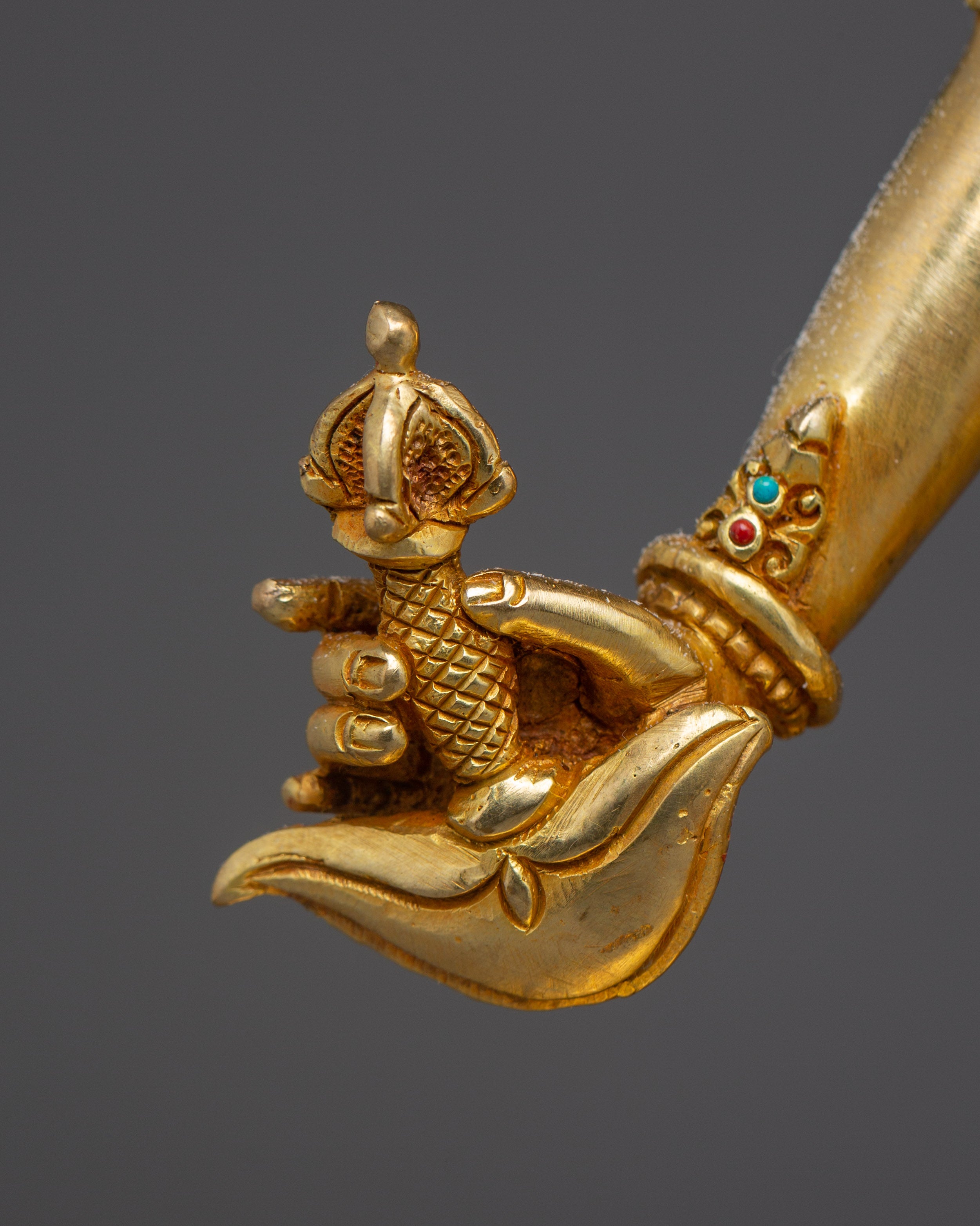 24K Gold Gilded Divine Vajrayogini statue | Tibetan Buddha Statue for Meditation