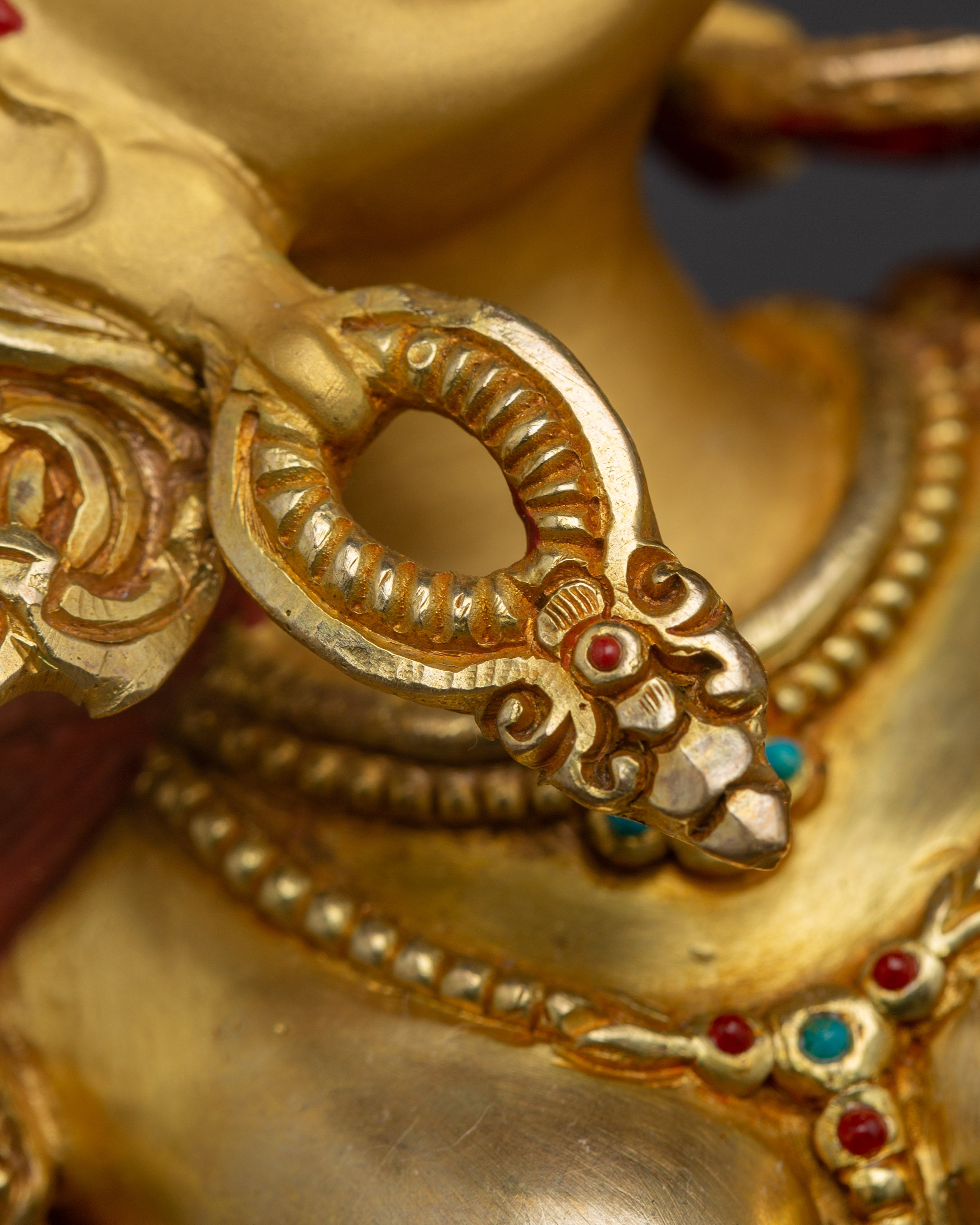 24K Gold Gilded Divine Vajrayogini statue | Tibetan Buddha Statue for Meditation