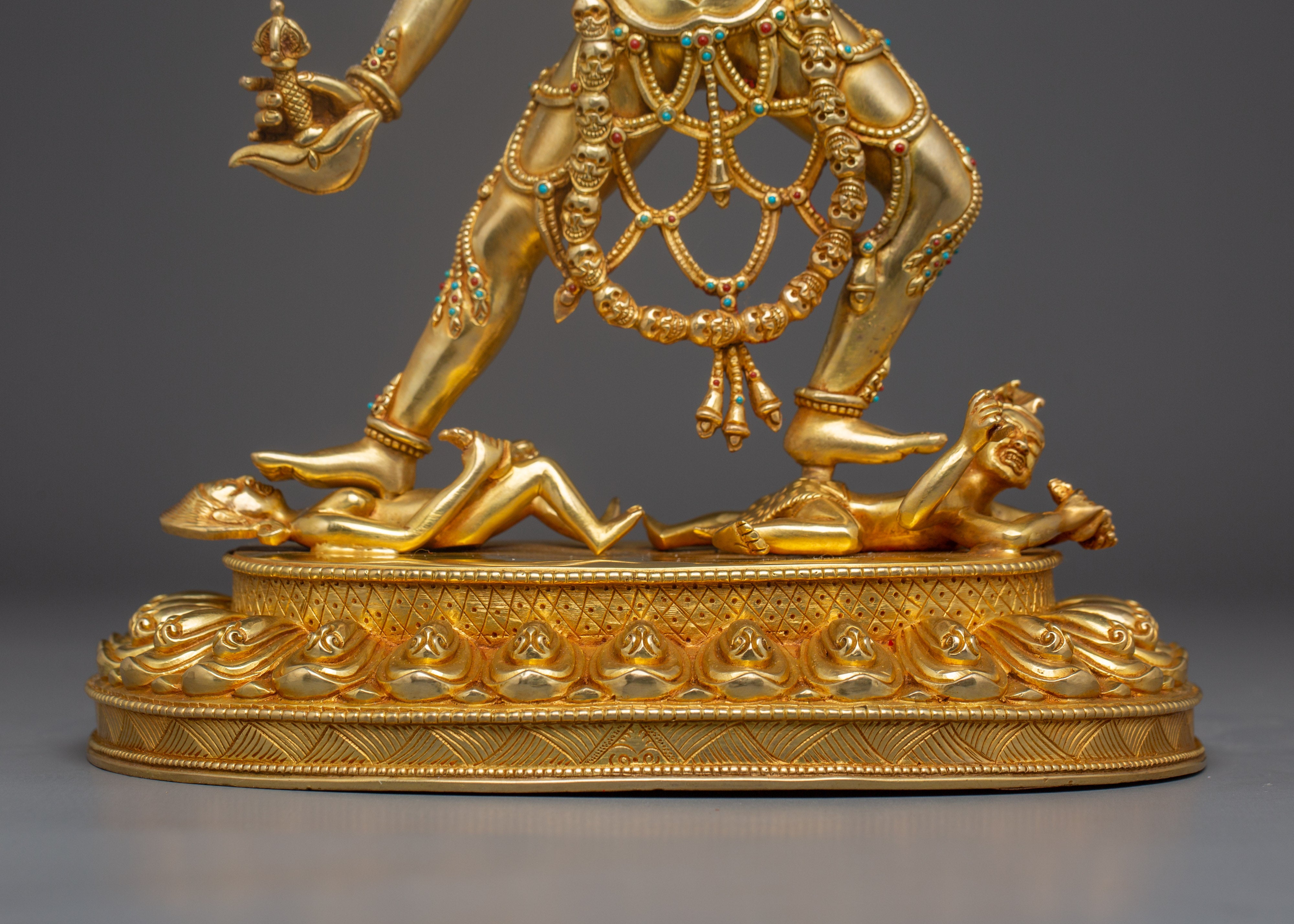 24K Gold Gilded Divine Vajrayogini statue | Tibetan Buddha Statue for Meditation