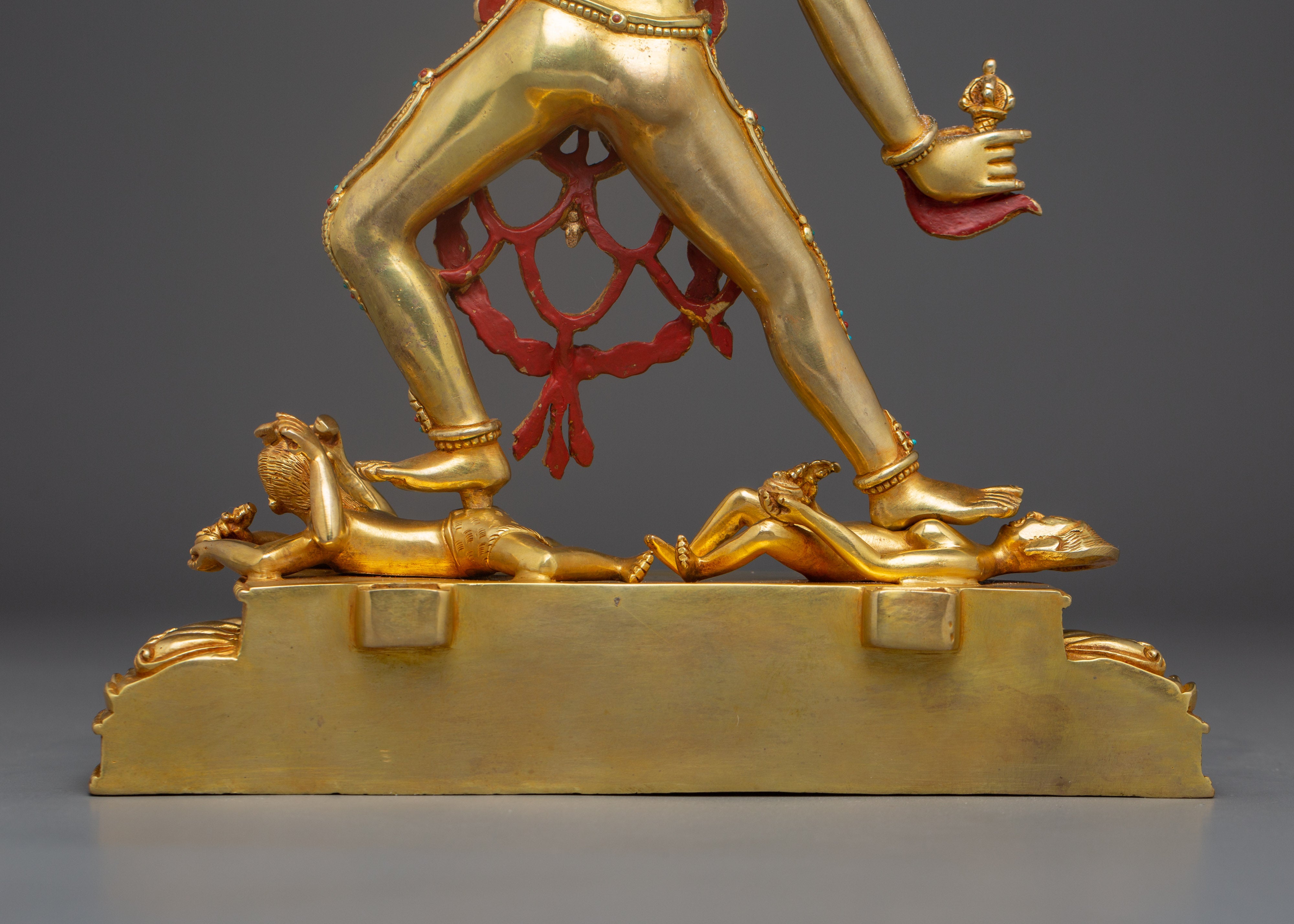 24K Gold Gilded Divine Vajrayogini statue | Tibetan Buddha Statue for Meditation