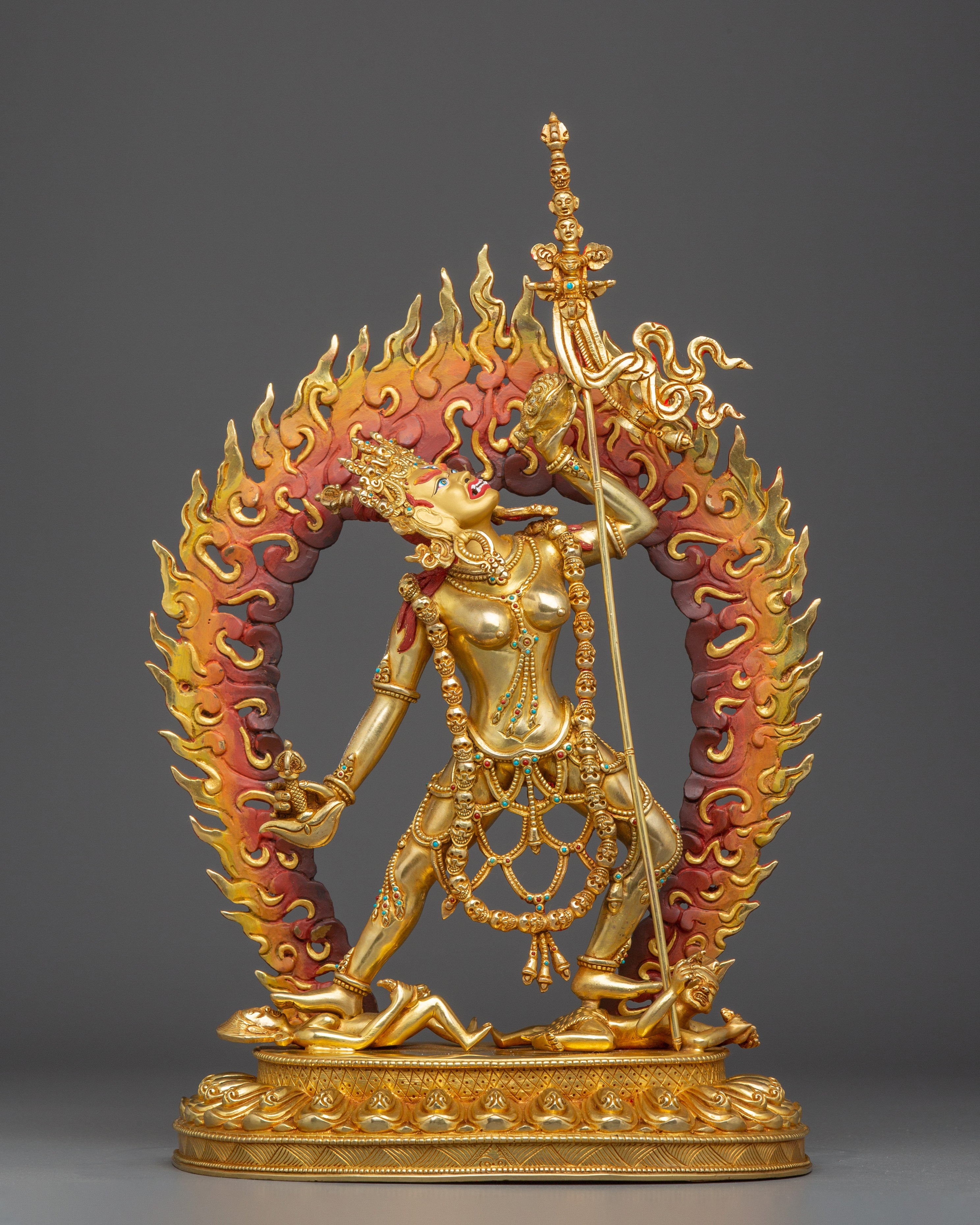 24K Gold Gilded Divine Vajrayogini statue