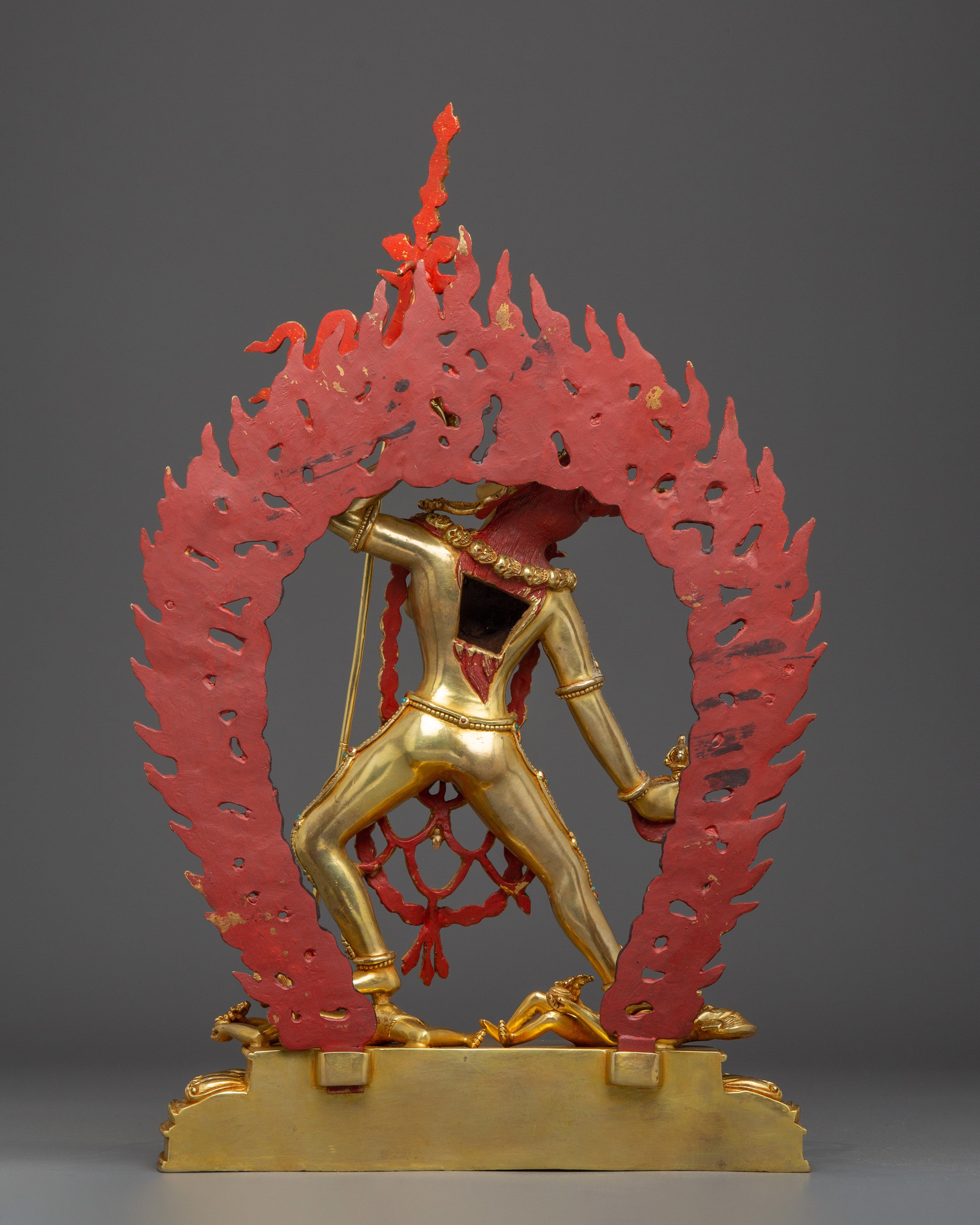 24K Gold Gilded Divine Vajrayogini statue | Tibetan Buddha Statue for Meditation