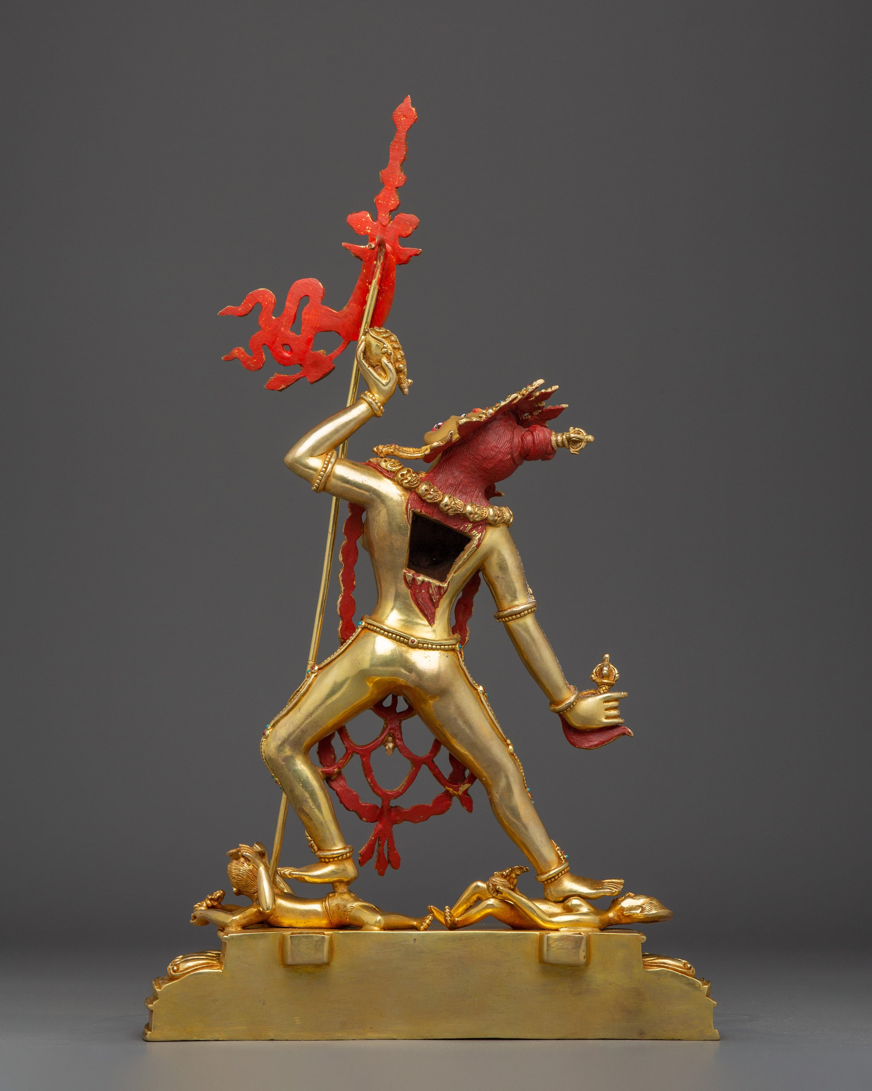 24K Gold Gilded Divine Vajrayogini statue | Tibetan Buddha Statue for Meditation