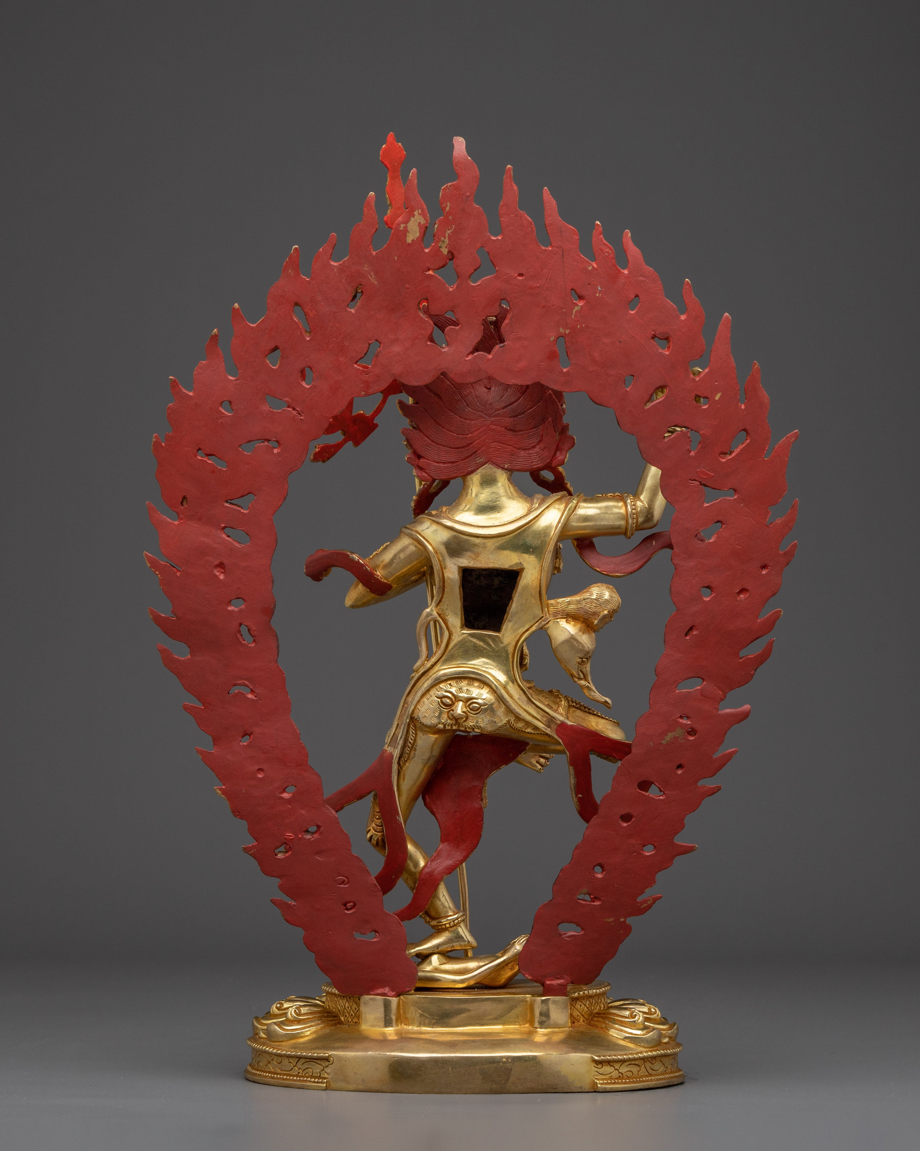 24K Gold Gilded Troma Nagmo Statue | Copper Art for Spiritual Empowerment