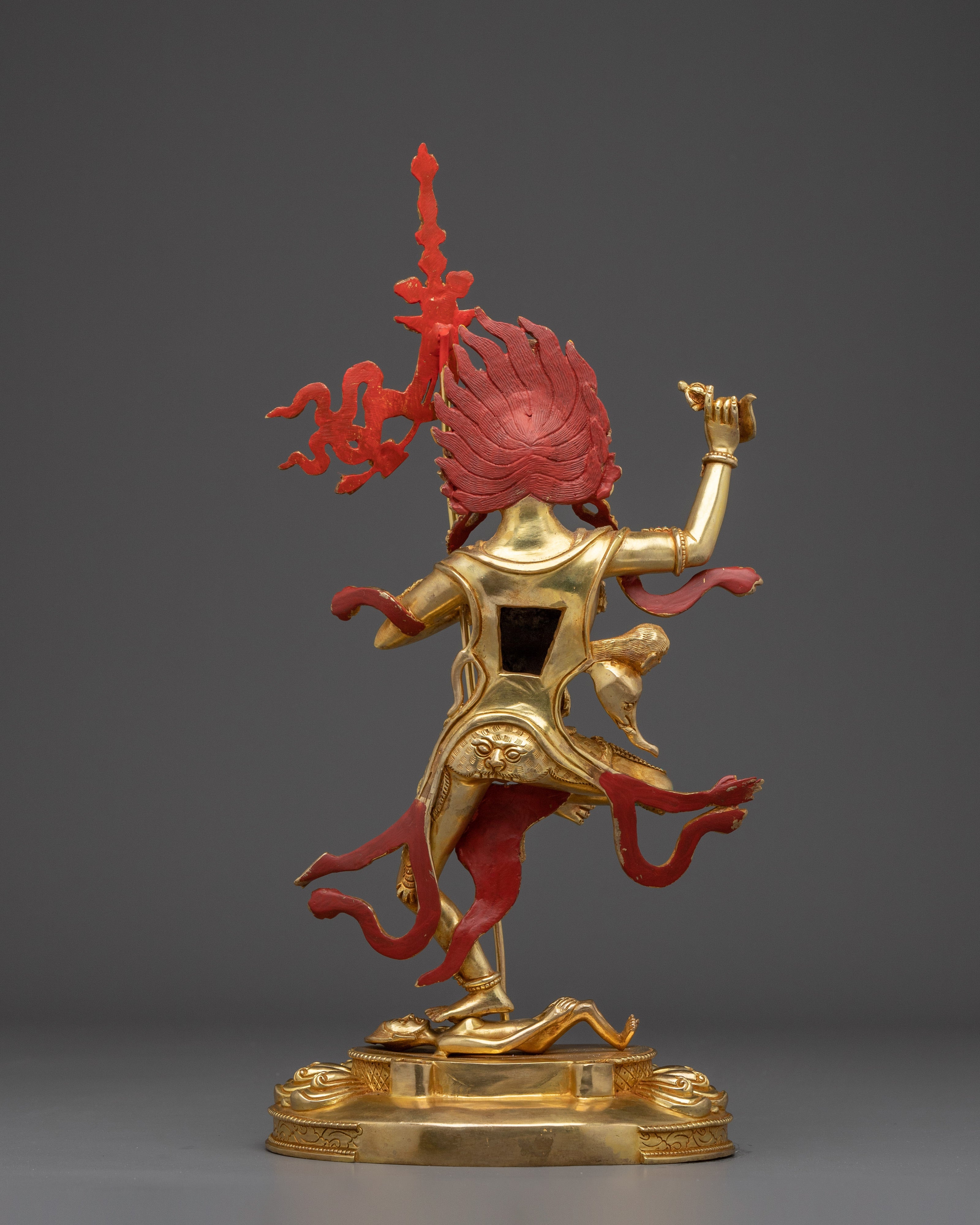 24K Gold Gilded Troma Nagmo Statue | Copper Art for Spiritual Empowerment