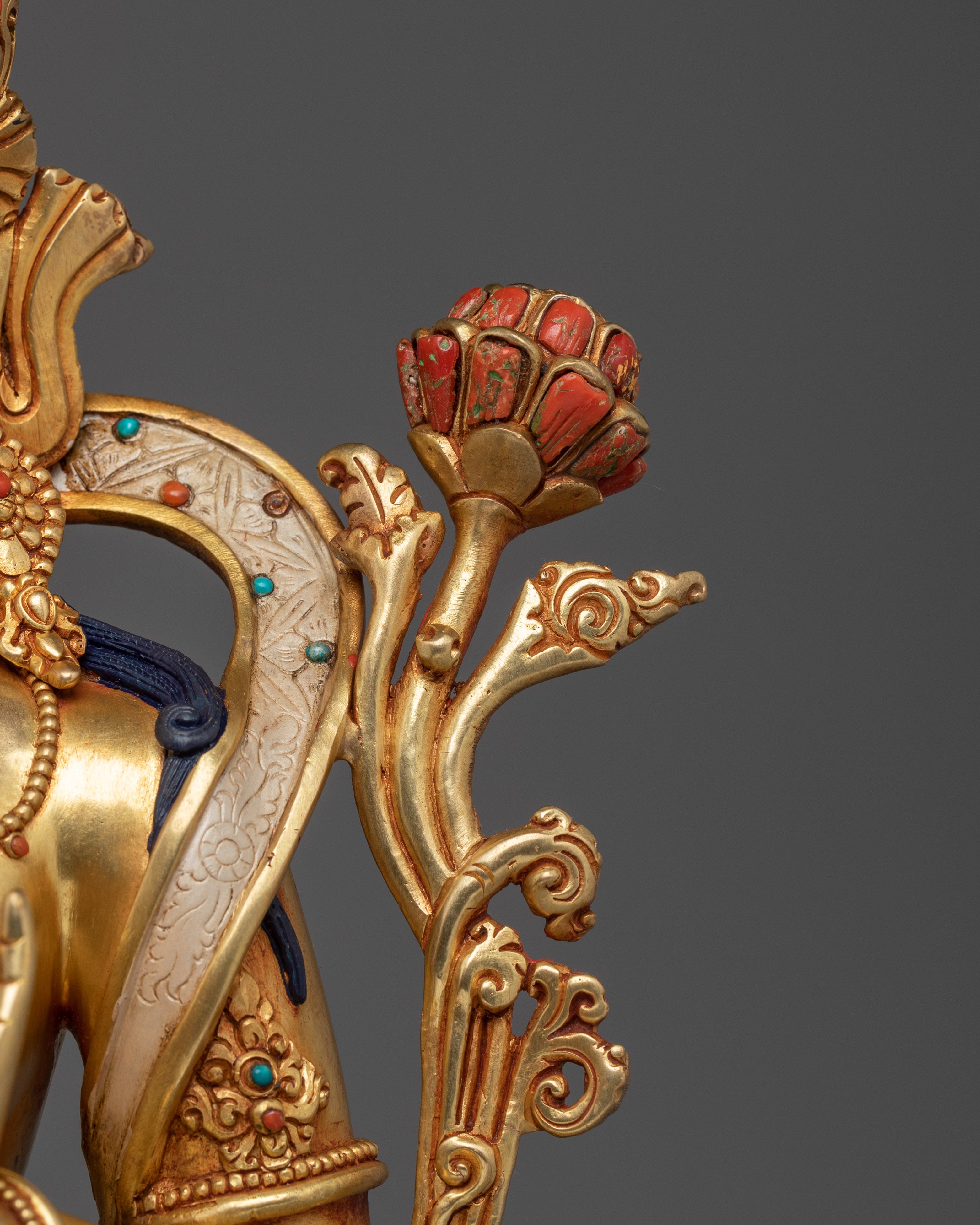 Golden Green Tara Statue: The Mother of All Buddhas