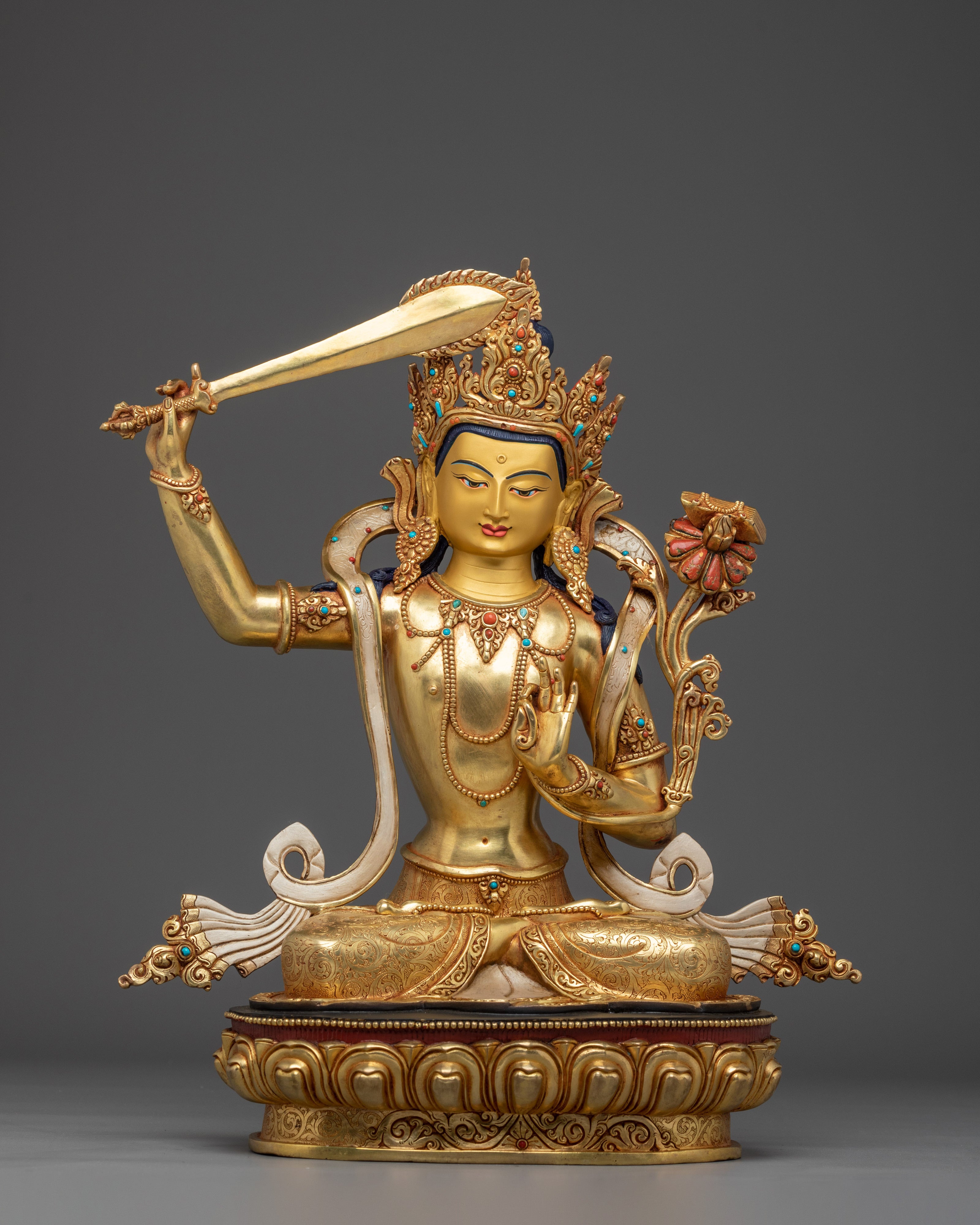 Manjushri Statue: The Destroyer of Ignorance