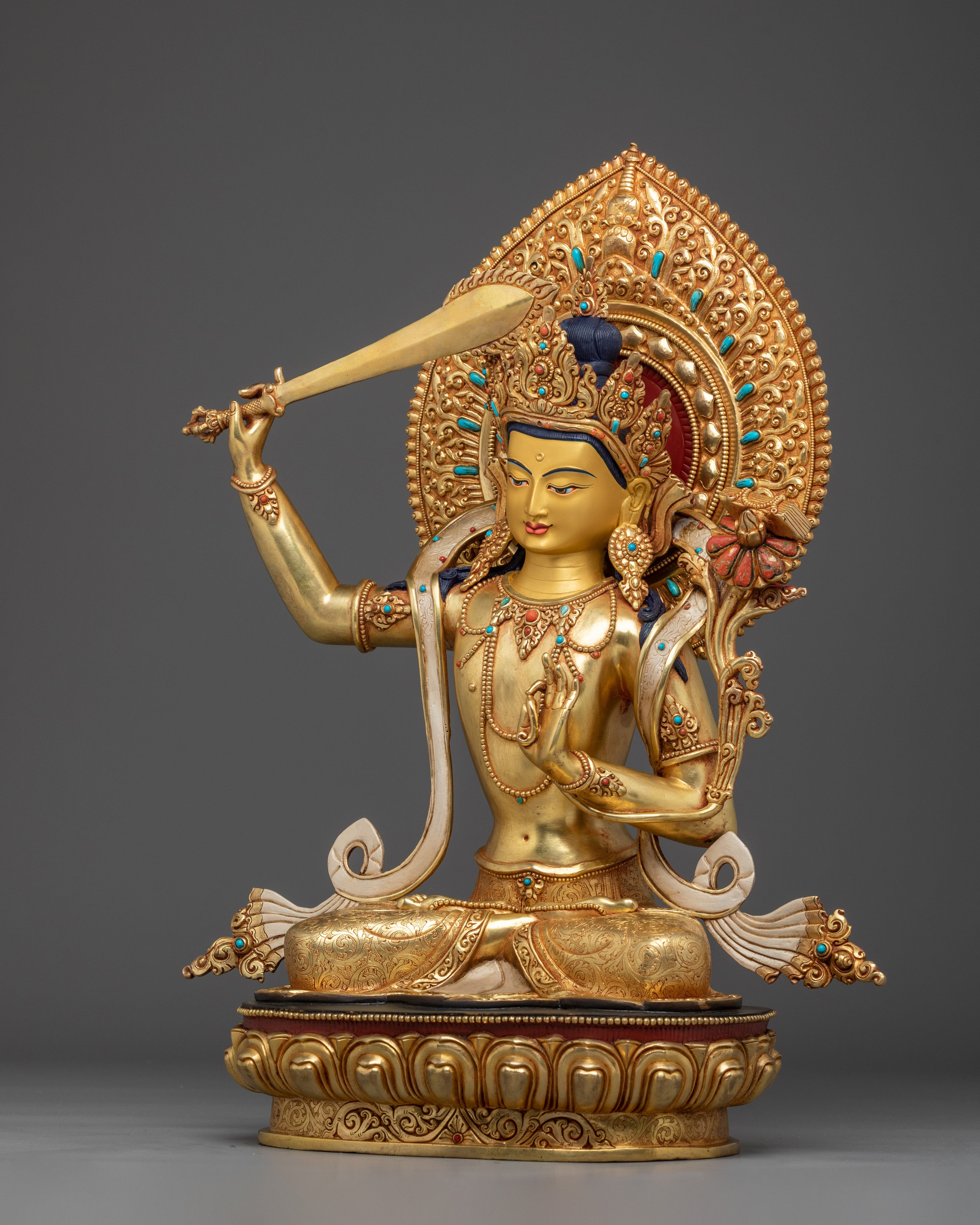 Manjushri Statue: The Destroyer of Ignorance