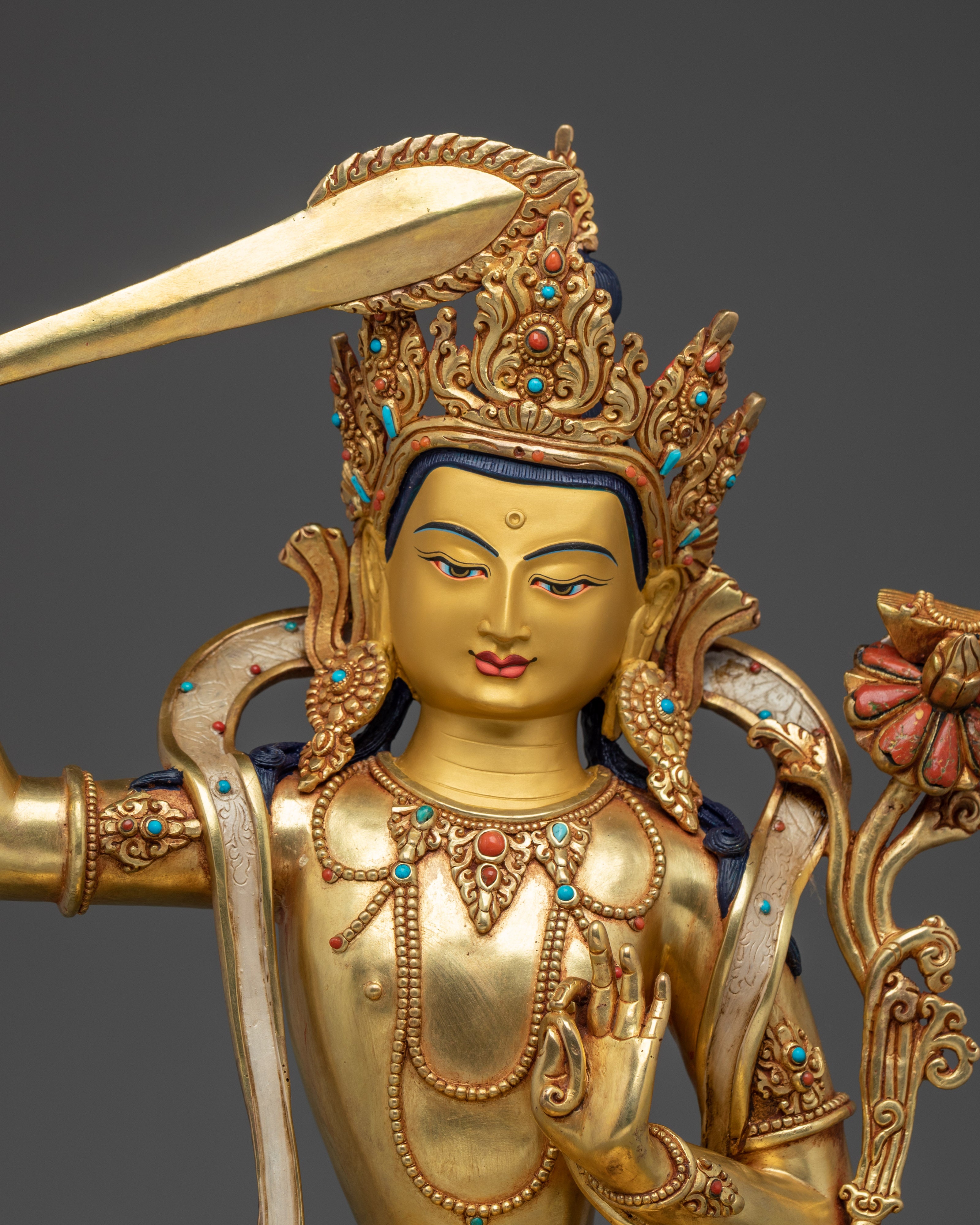 Manjushri Statue: The Destroyer of Ignorance