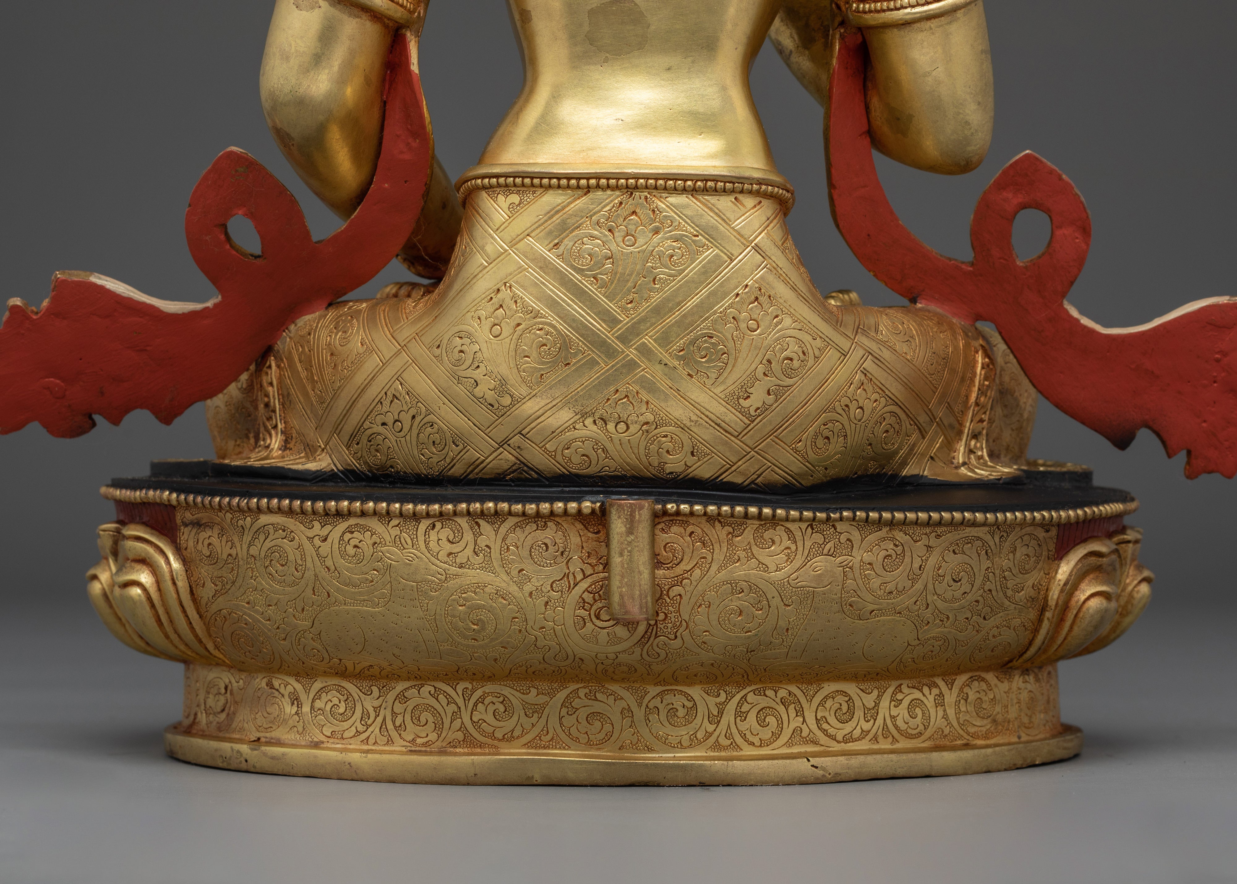 Vajrasattva Golden Art, Deity of Pure Light | Gold Gilded Tibetan Statue
