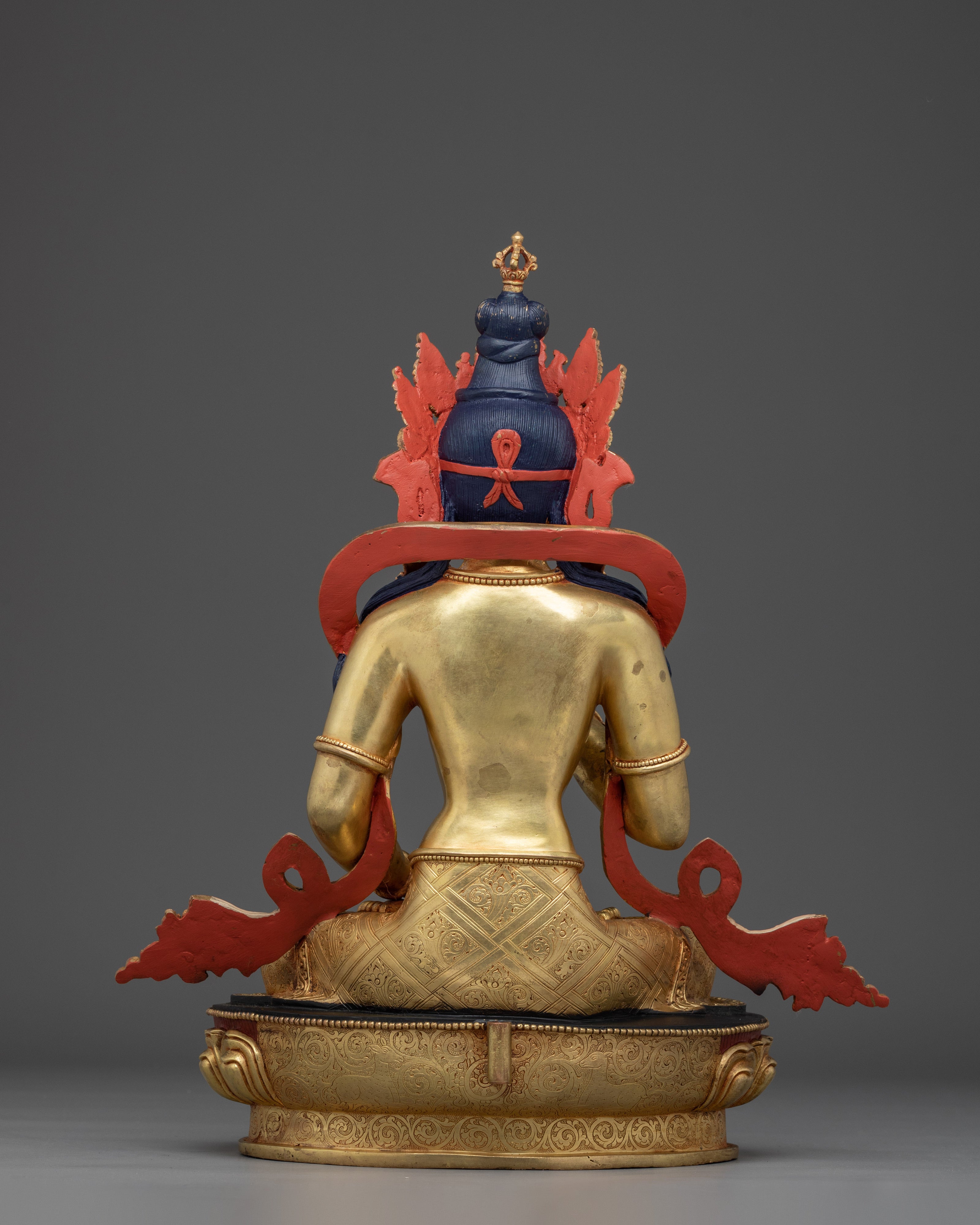Vajrasattva Golden Art, Deity of Pure Light | Gold Gilded Tibetan Statue