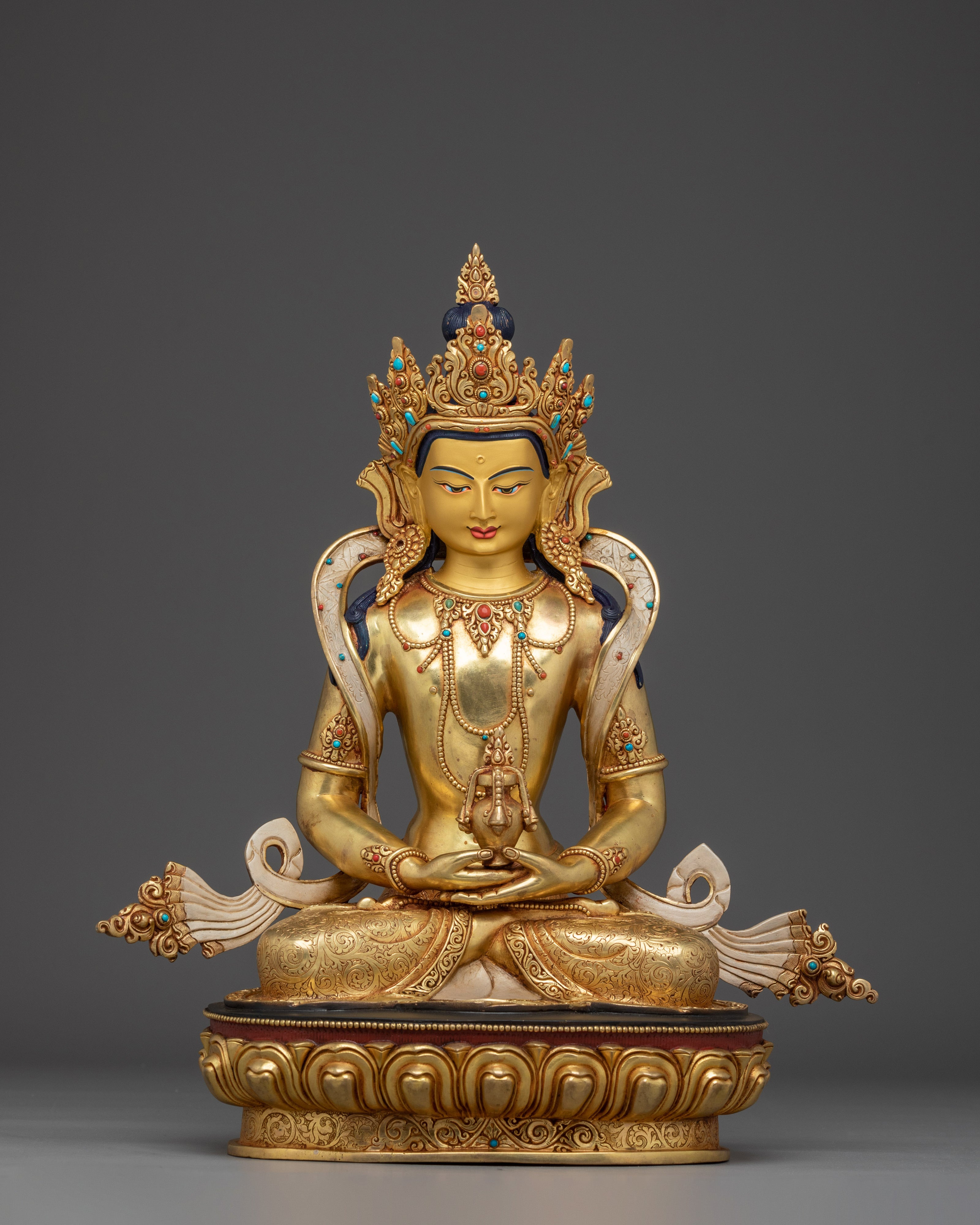 Himalayan Amitayus Statue | Nepali Crafted Icon