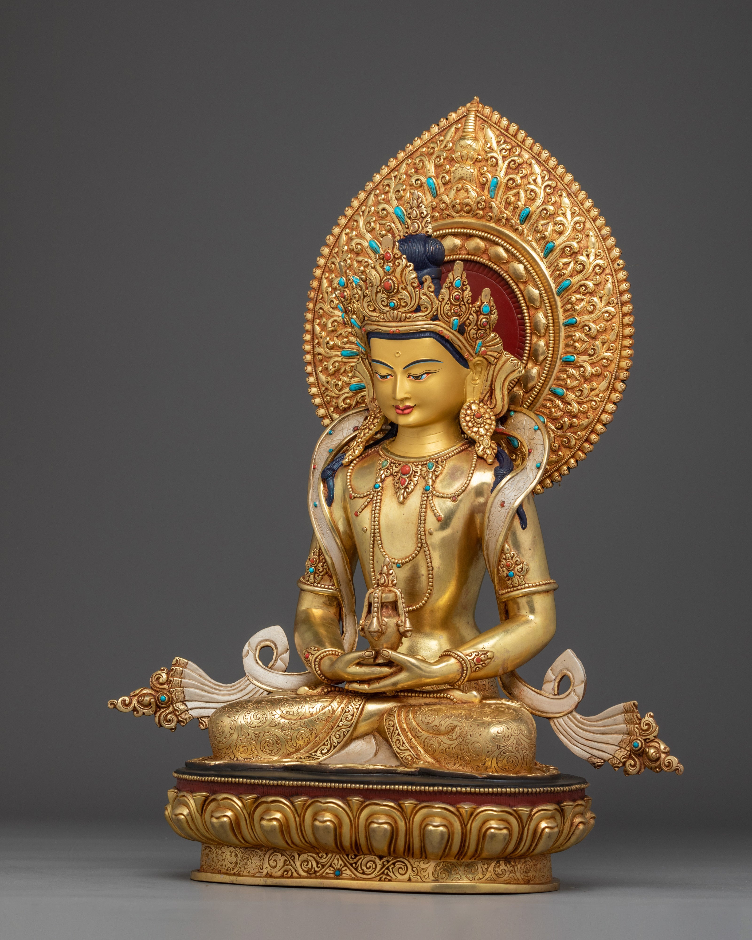 Himalayan Amitayus Statue | Nepali Crafted Icon