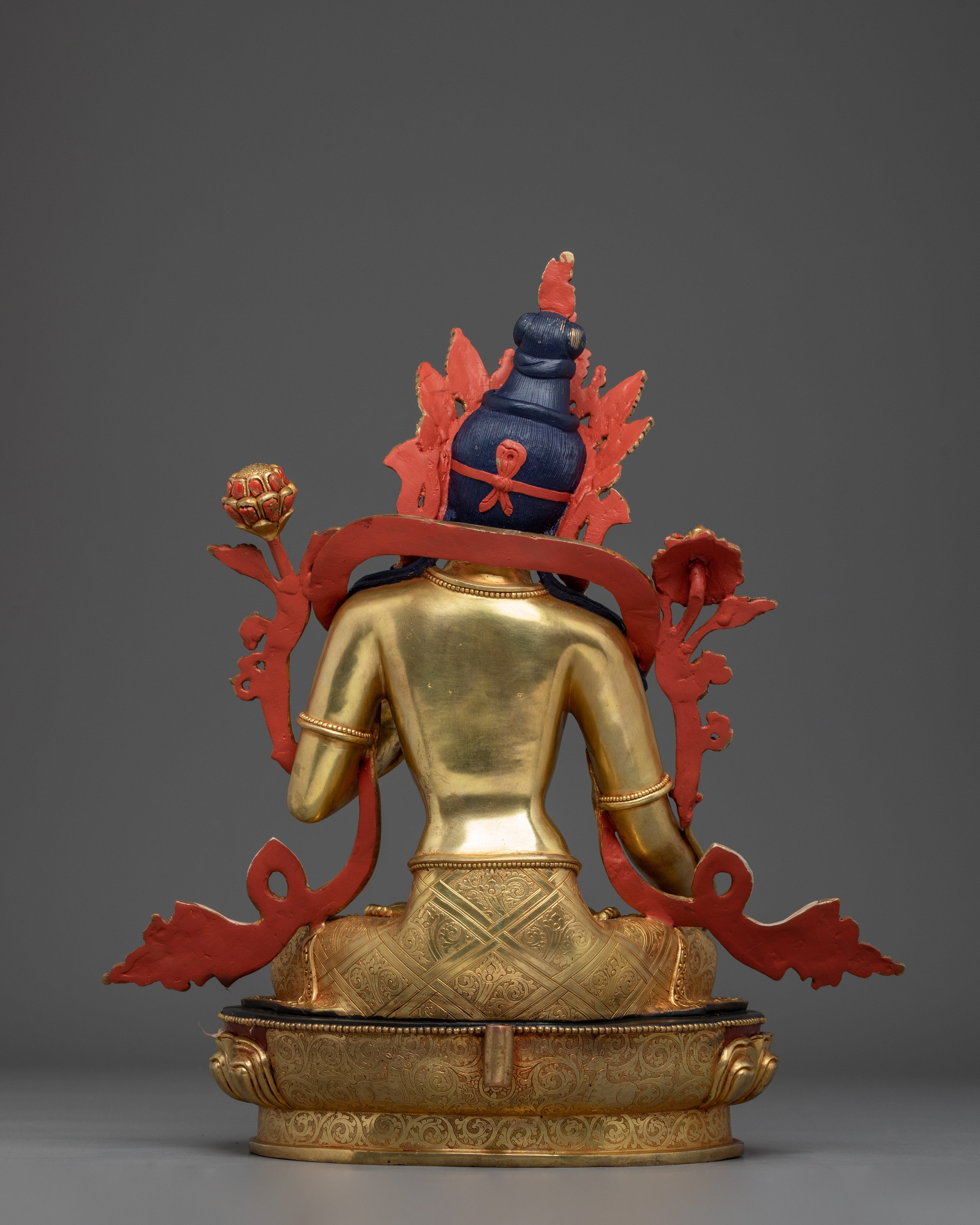 White Tara Art, Golden Peaceful Statue | Handcrafted Nepali Icon for Meditation