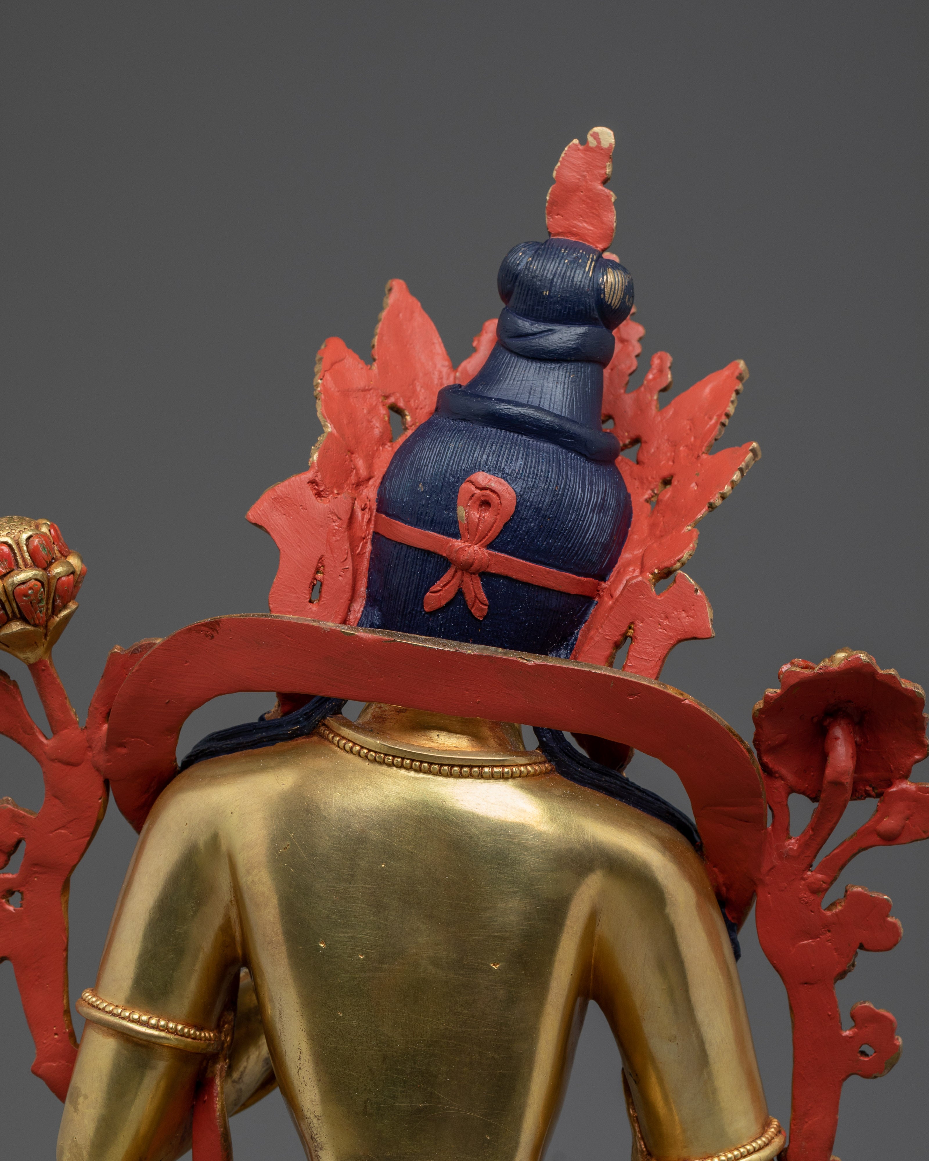 White Tara Art, Golden Peaceful Statue | Handcrafted Nepali Icon for Meditation