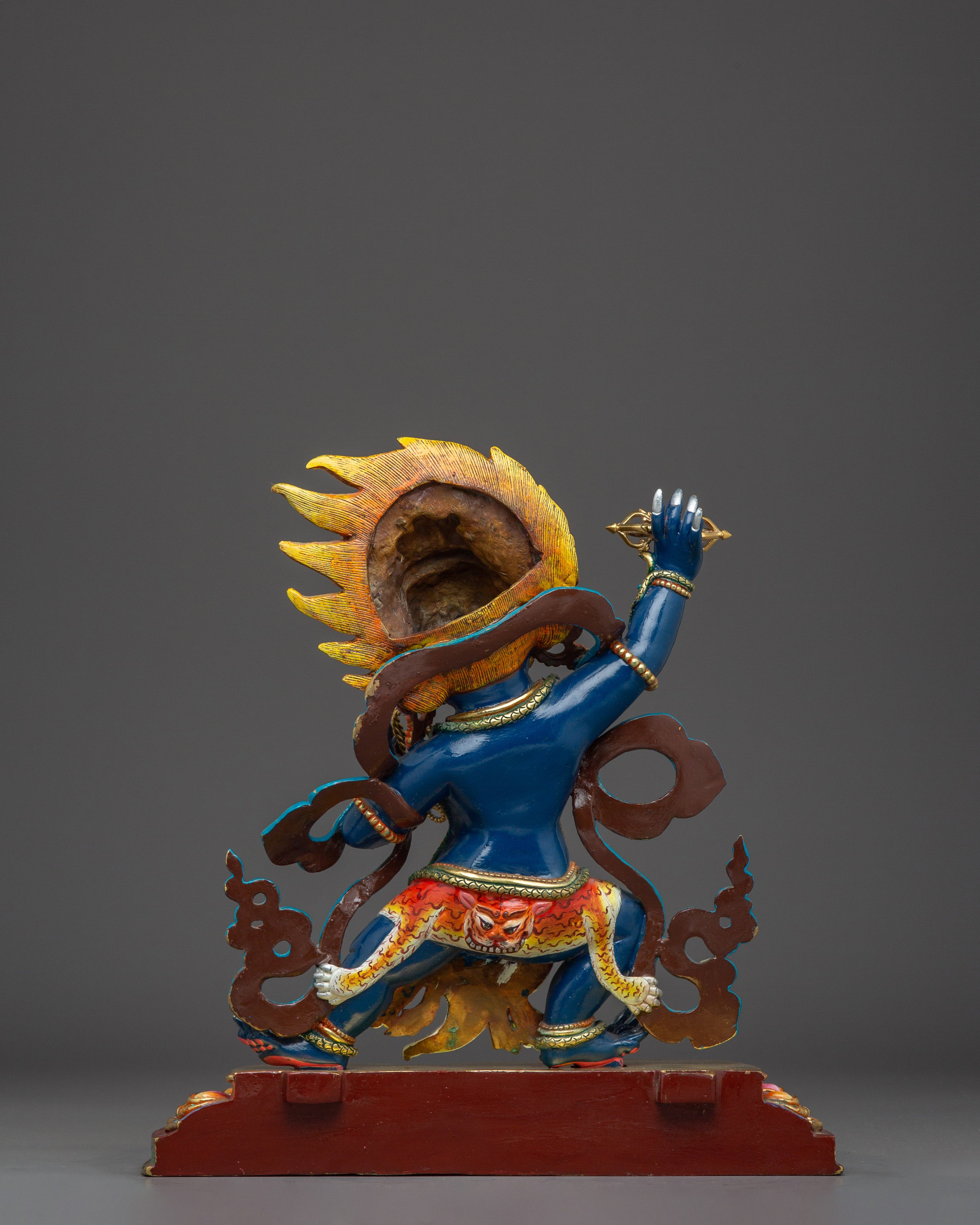 Himalayan Vajrapani Statue | Gold and Acrylic Paintings