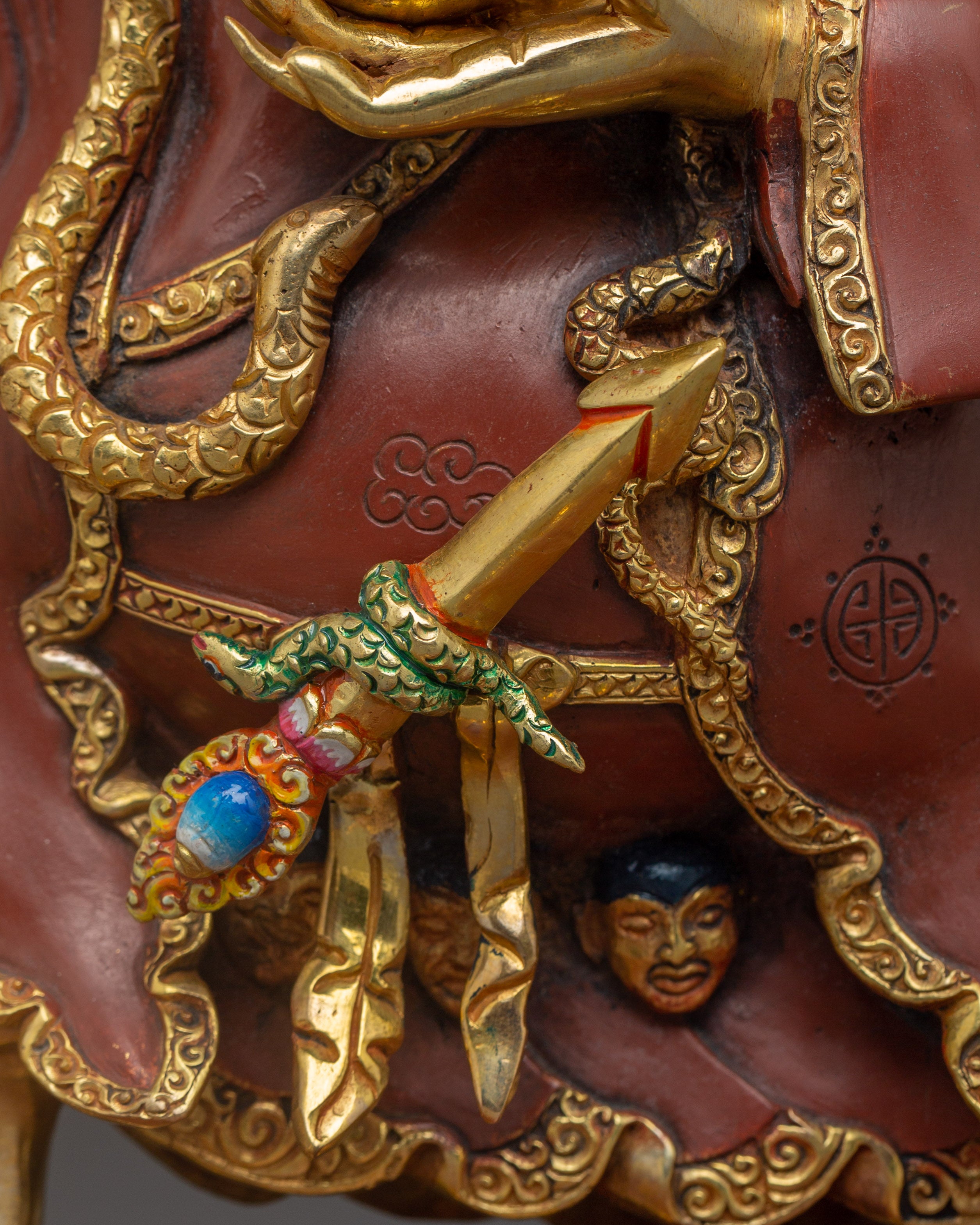 Fierce Protector Mahakala Bernagchen | Nepali Gold Gilded Statue