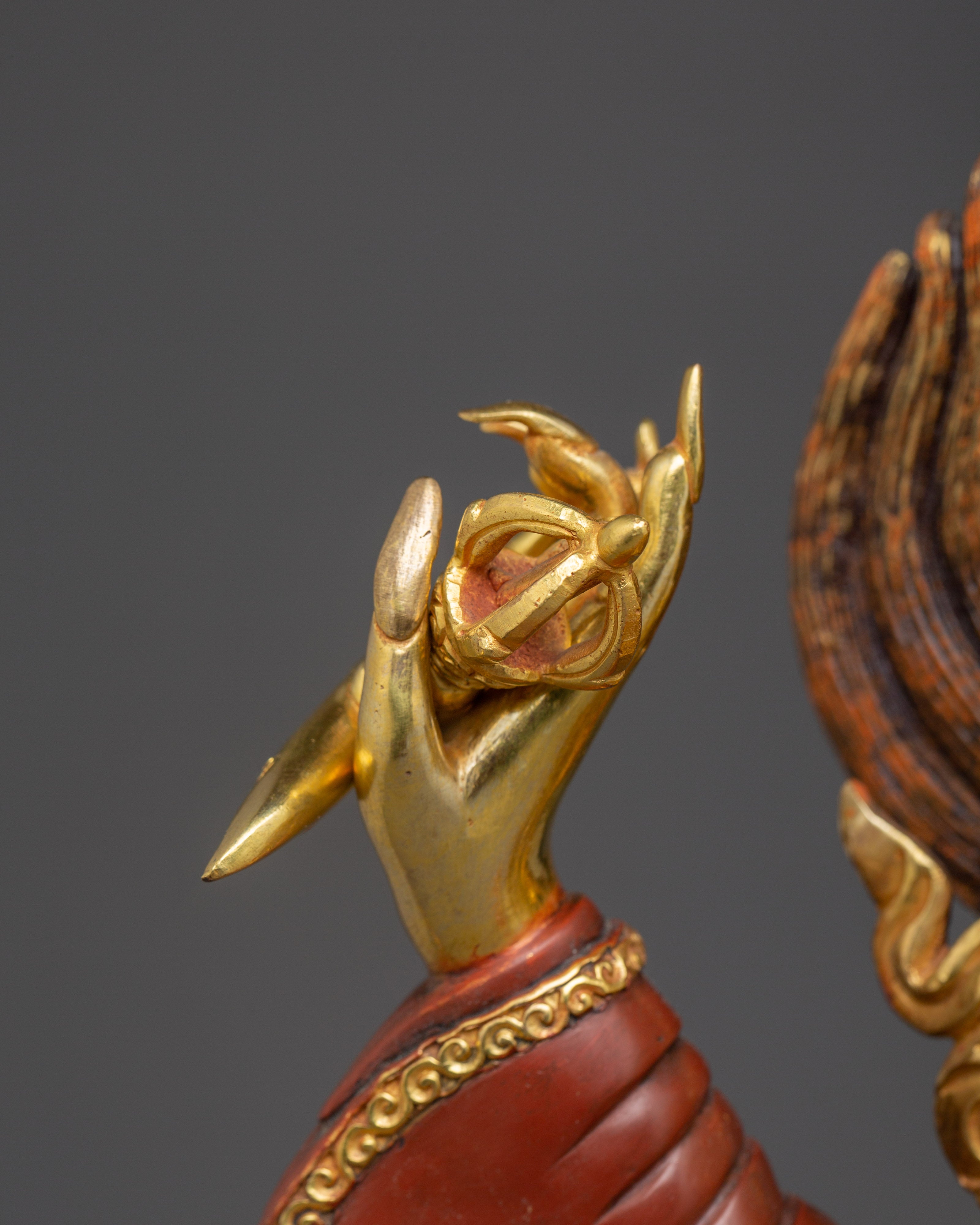 Fierce Protector Mahakala Bernagchen | Nepali Gold Gilded Statue