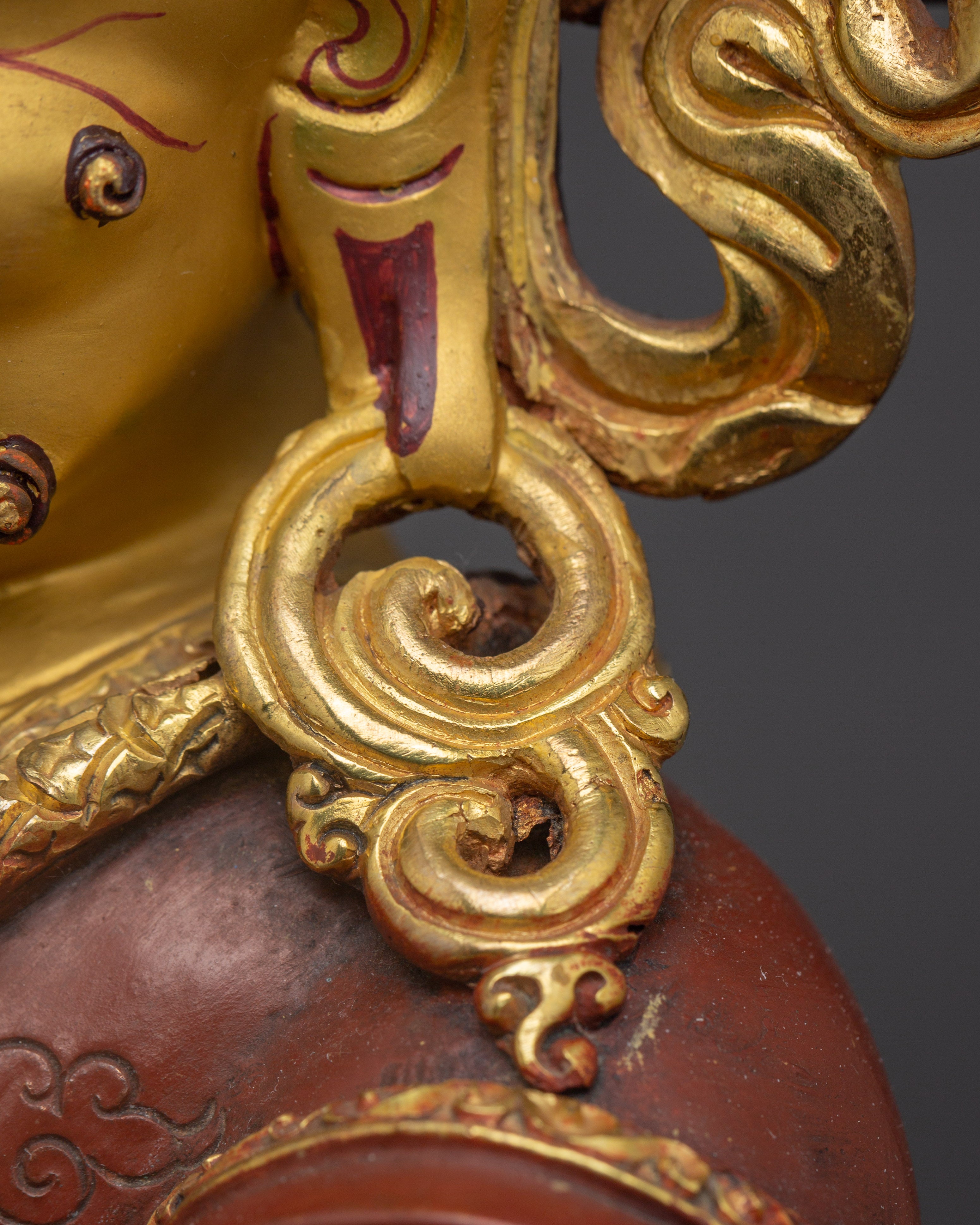 Fierce Protector Mahakala Bernagchen | Nepali Gold Gilded Statue