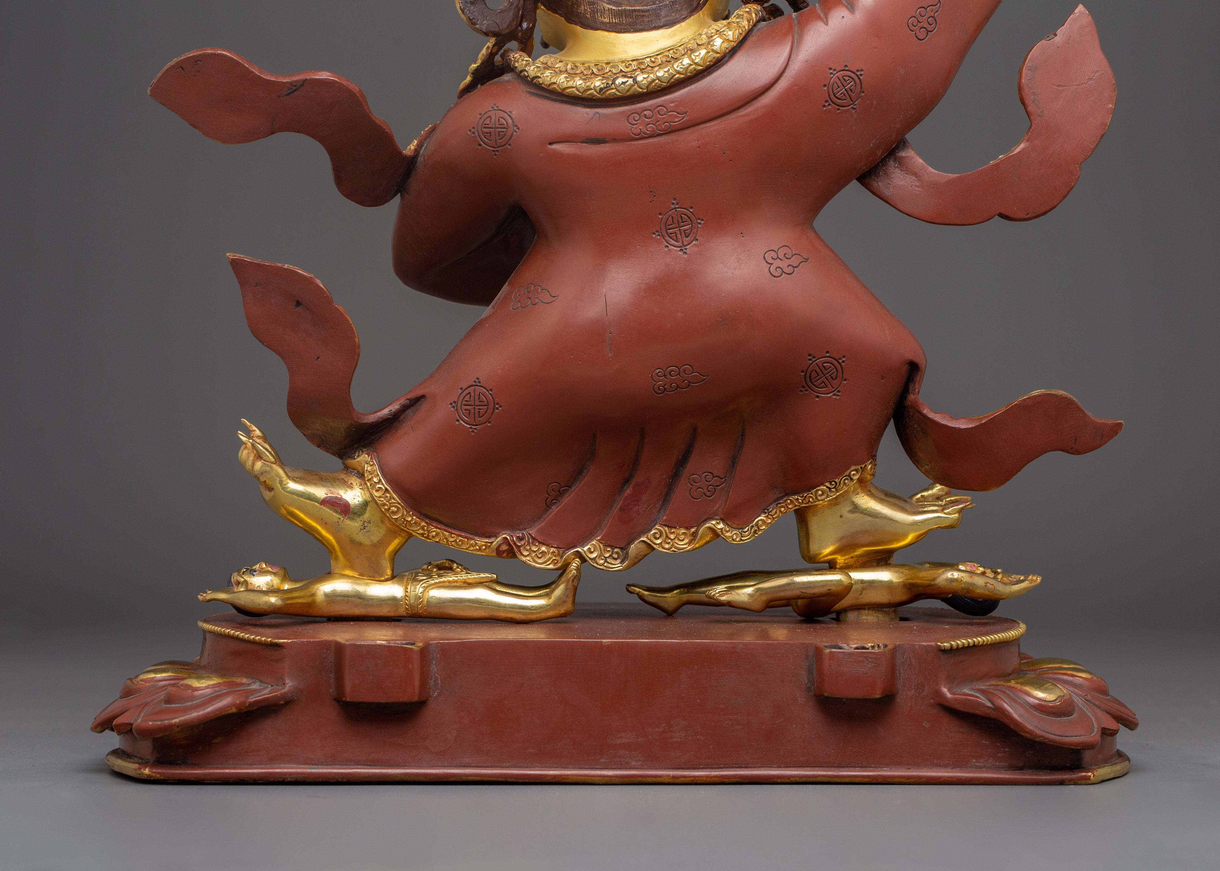 Fierce Protector Mahakala Bernagchen | Nepali Gold Gilded Statue