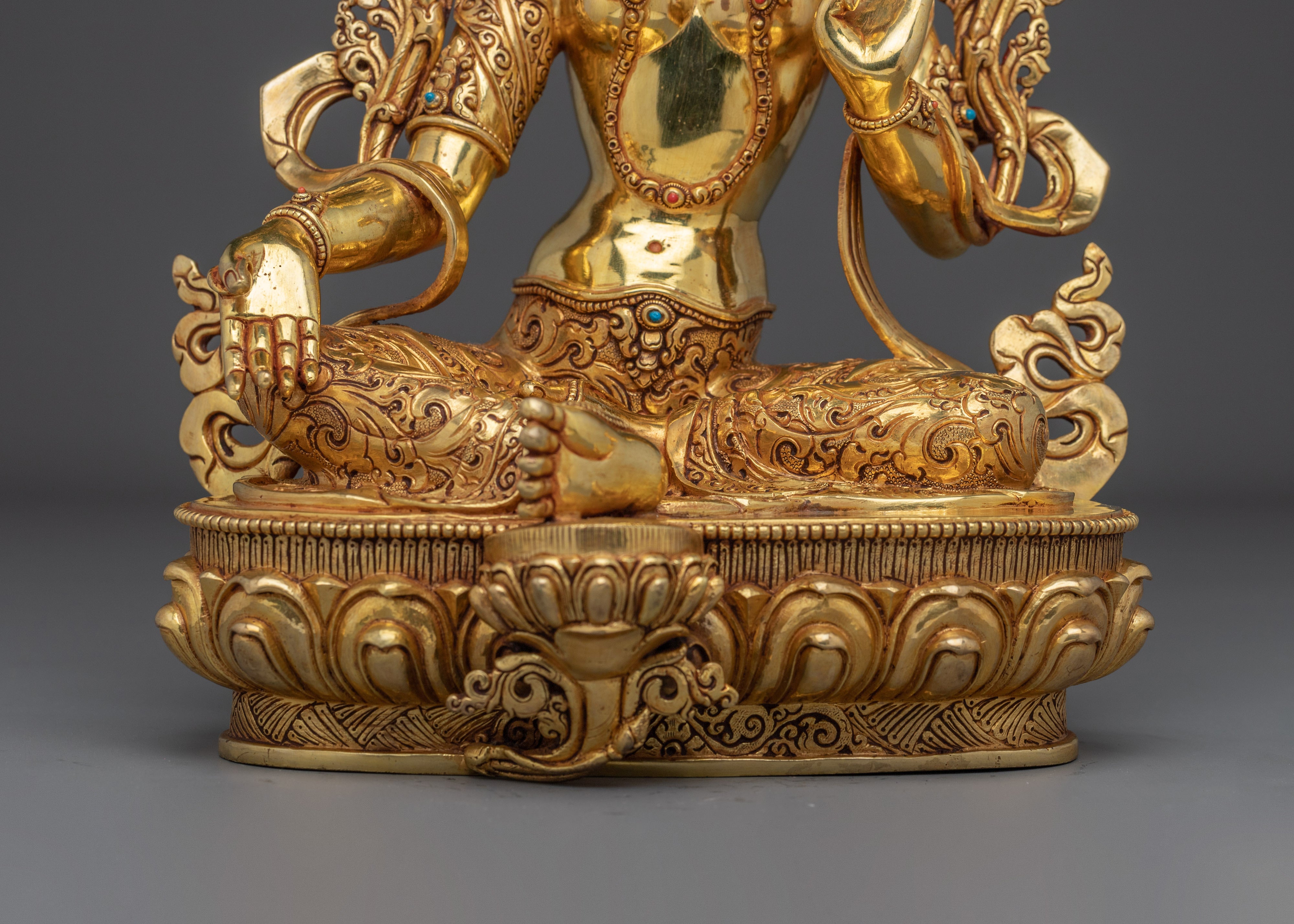 Golden Green Tara Art: The Mother of All Buddhas