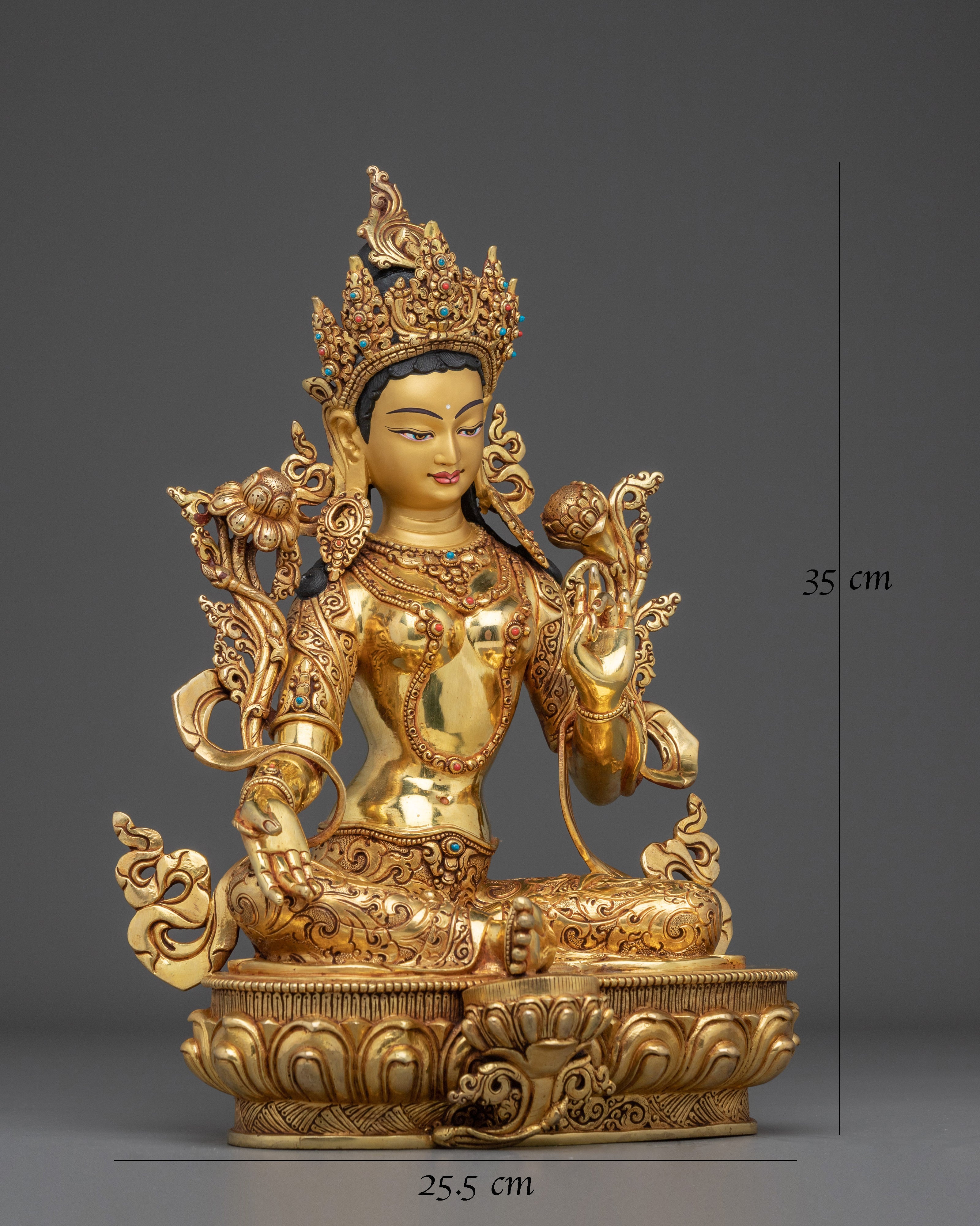 Golden Green Tara Art: The Mother of All Buddhas