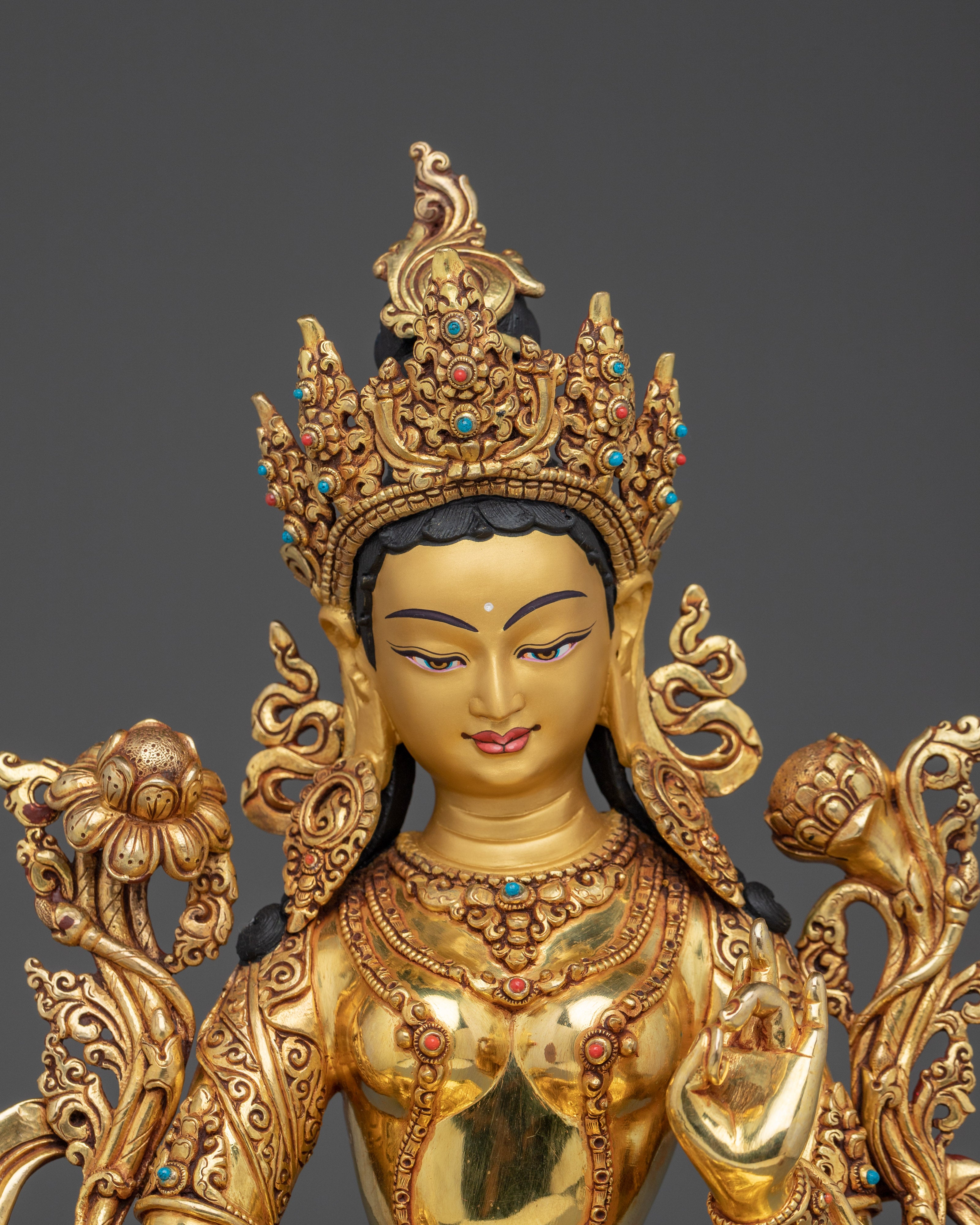 Golden Green Tara Art: The Mother of All Buddhas