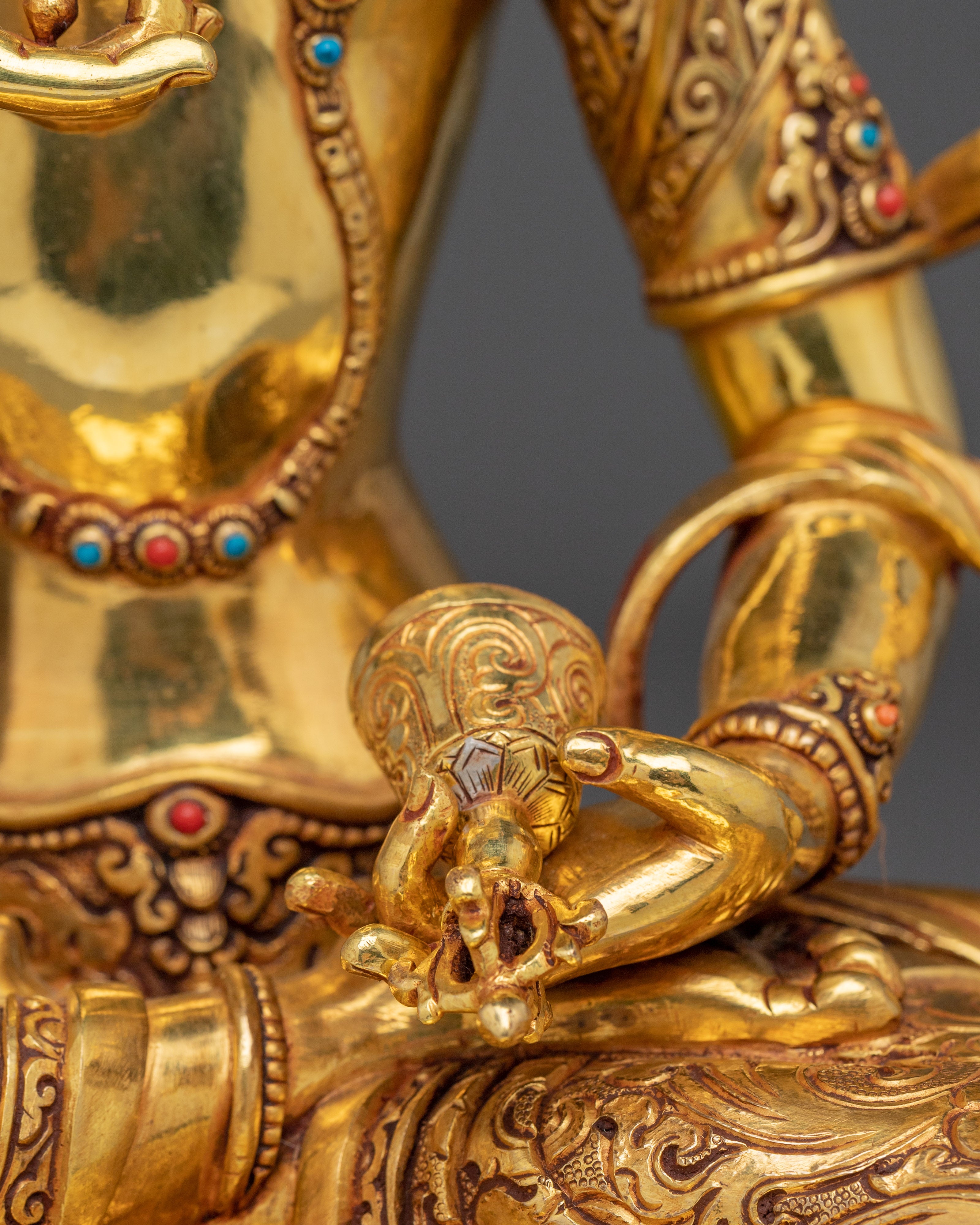 Vajrasattva, Purifier of Karma | Nepali Handcrafted Tantric Deity