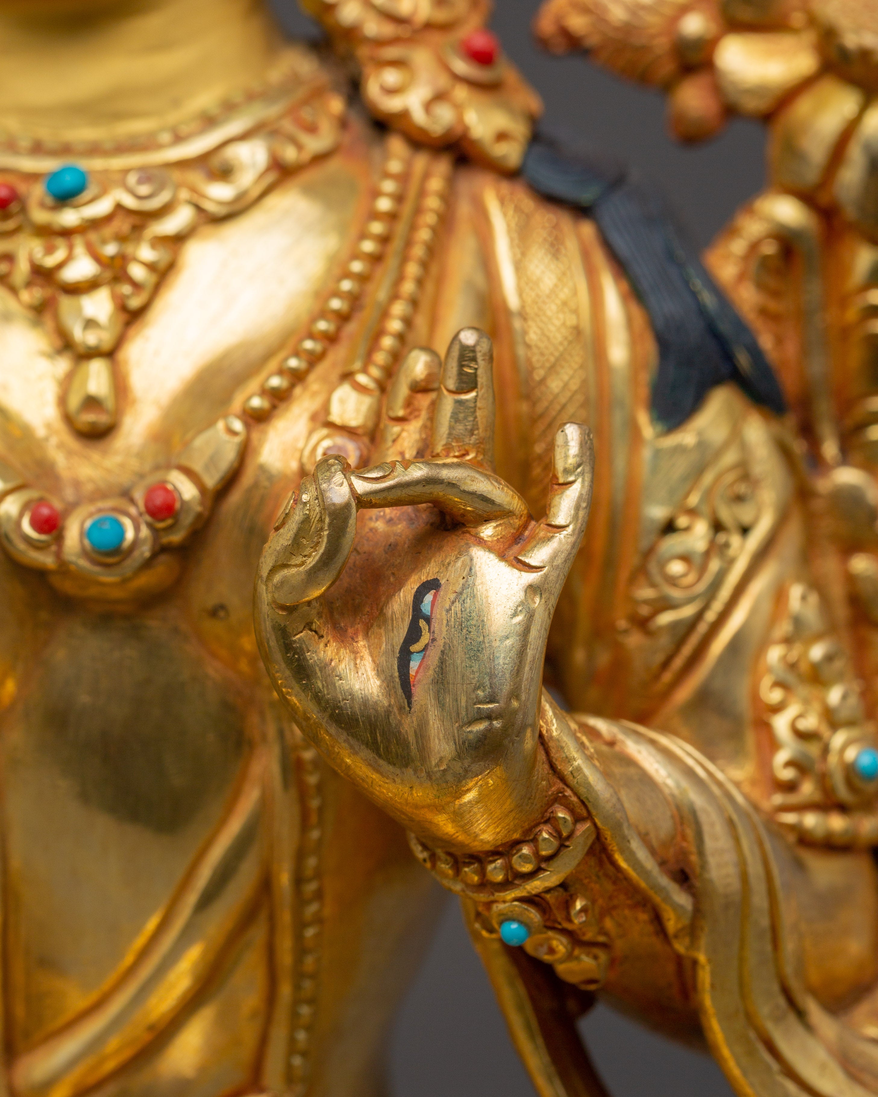 Golden Sita Tara Handmade Artwork | Tibetan Healing Goddess