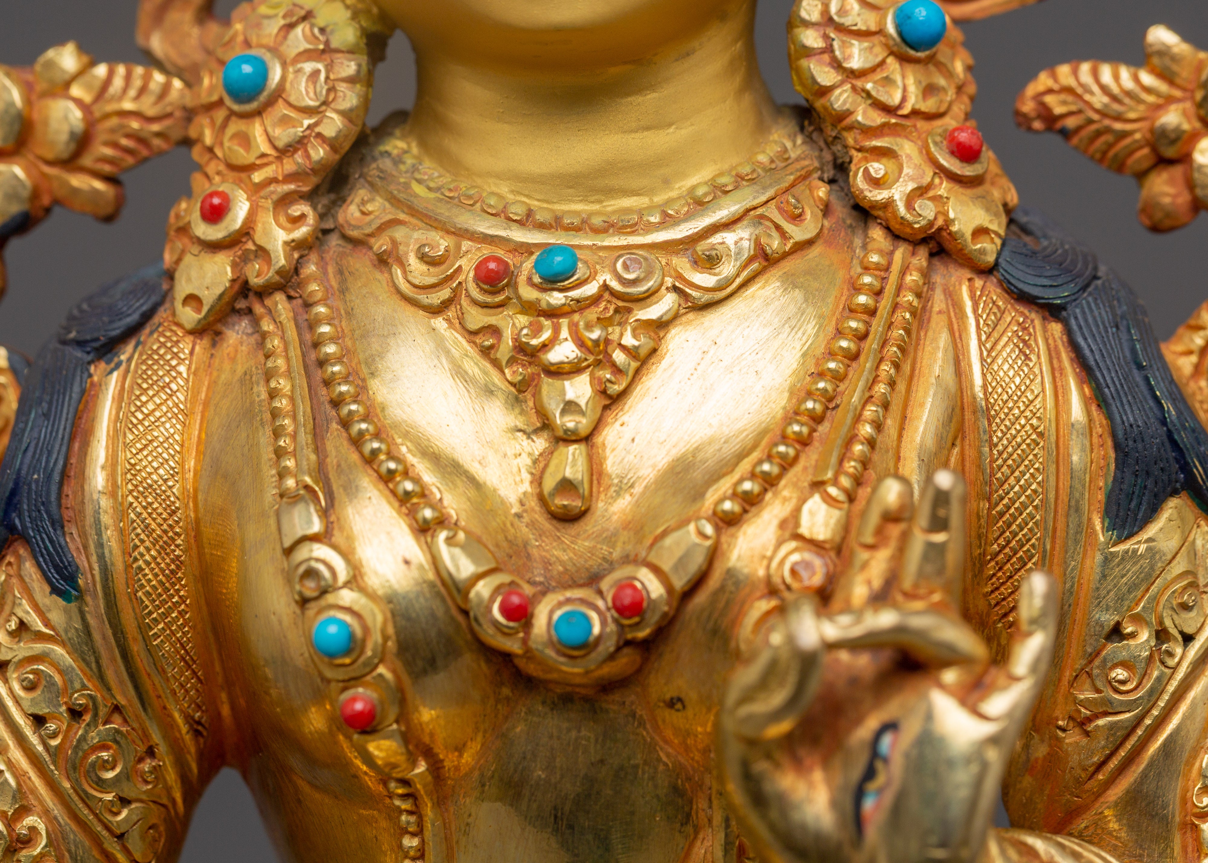 Golden Sita Tara Handmade Artwork | Tibetan Healing Goddess