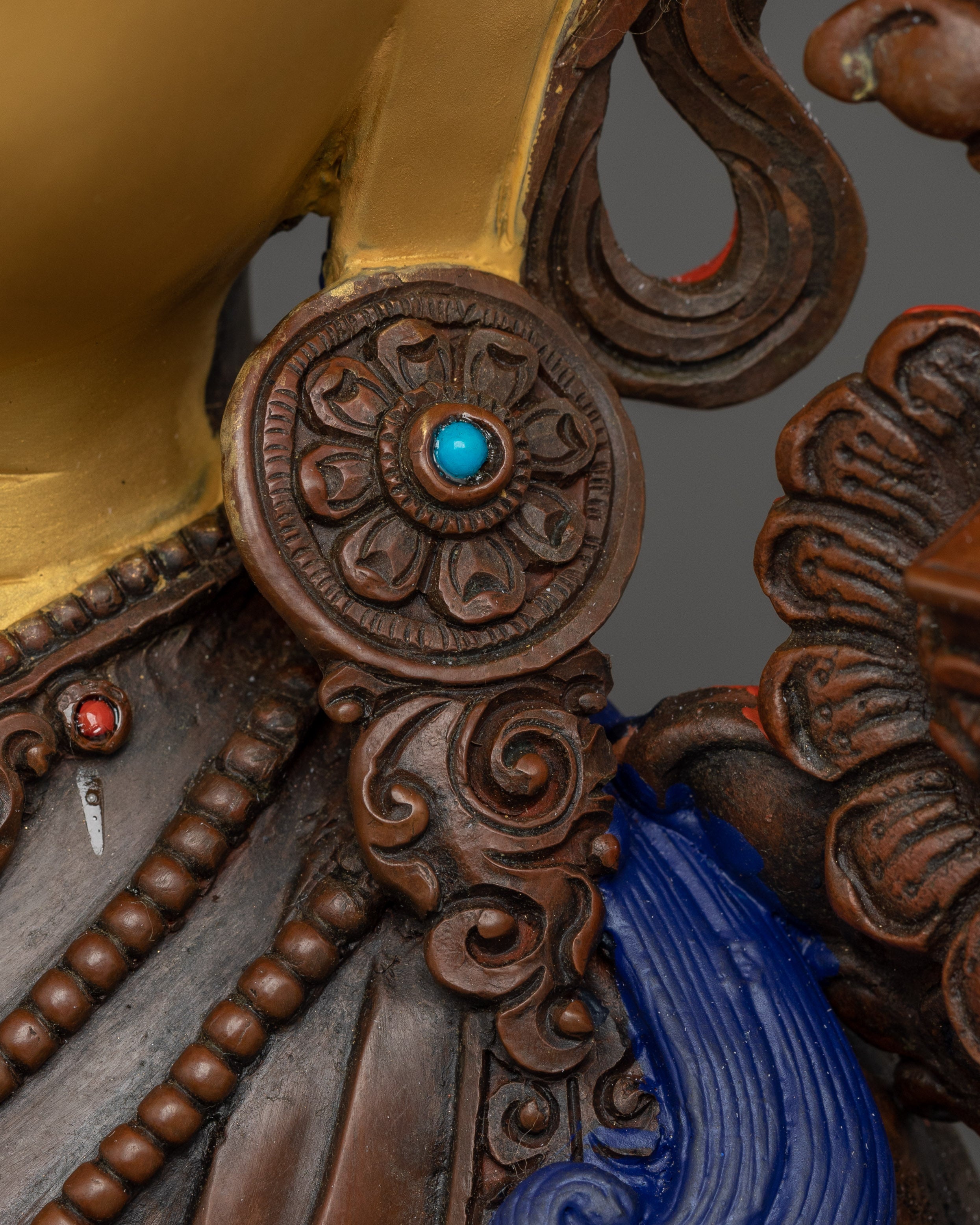 Manjushri Art, Flame of Wisdom | Oxidized Tibetan Icon