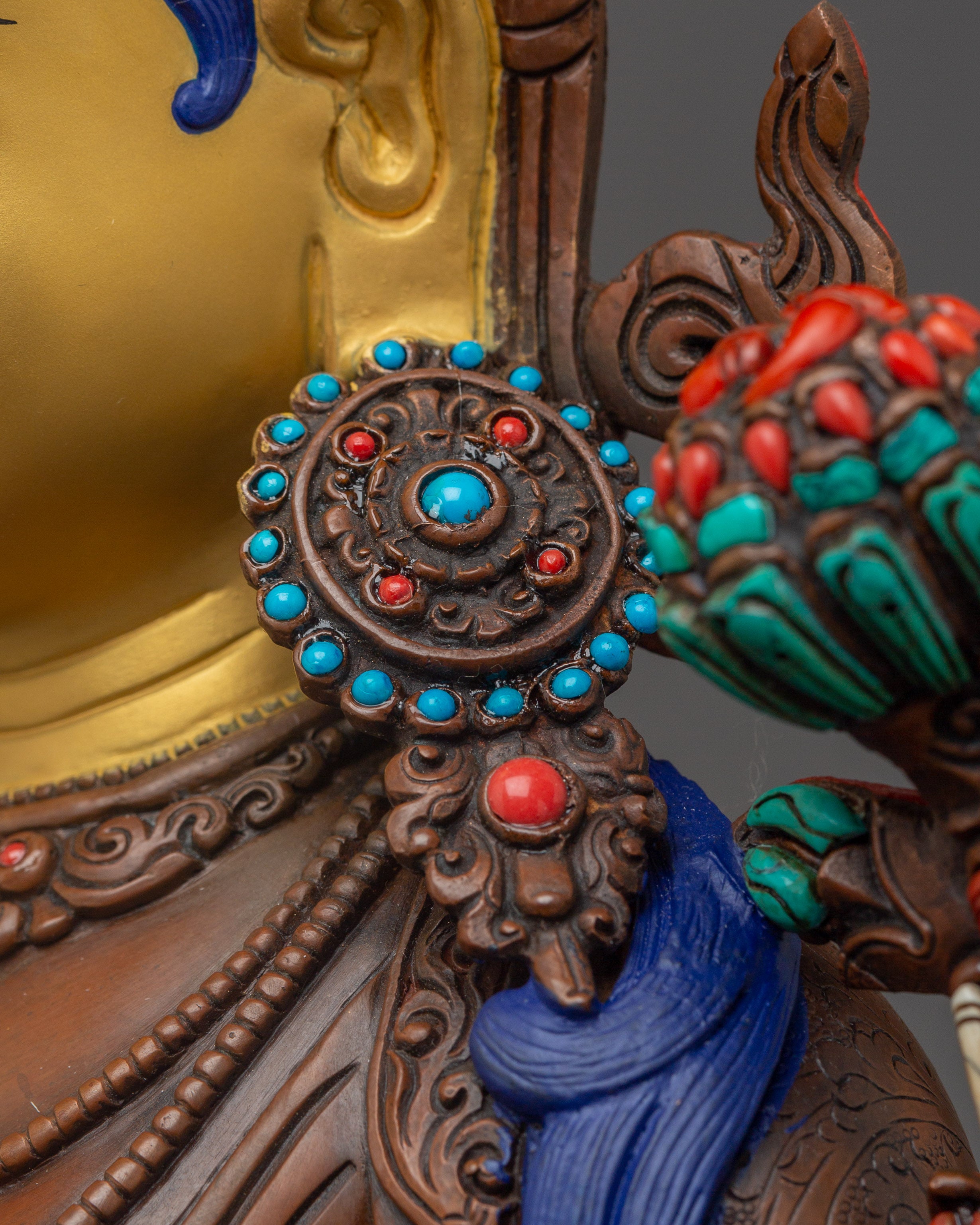 Handmade Green Tara Oxidized Statue | Mother of the Liberation