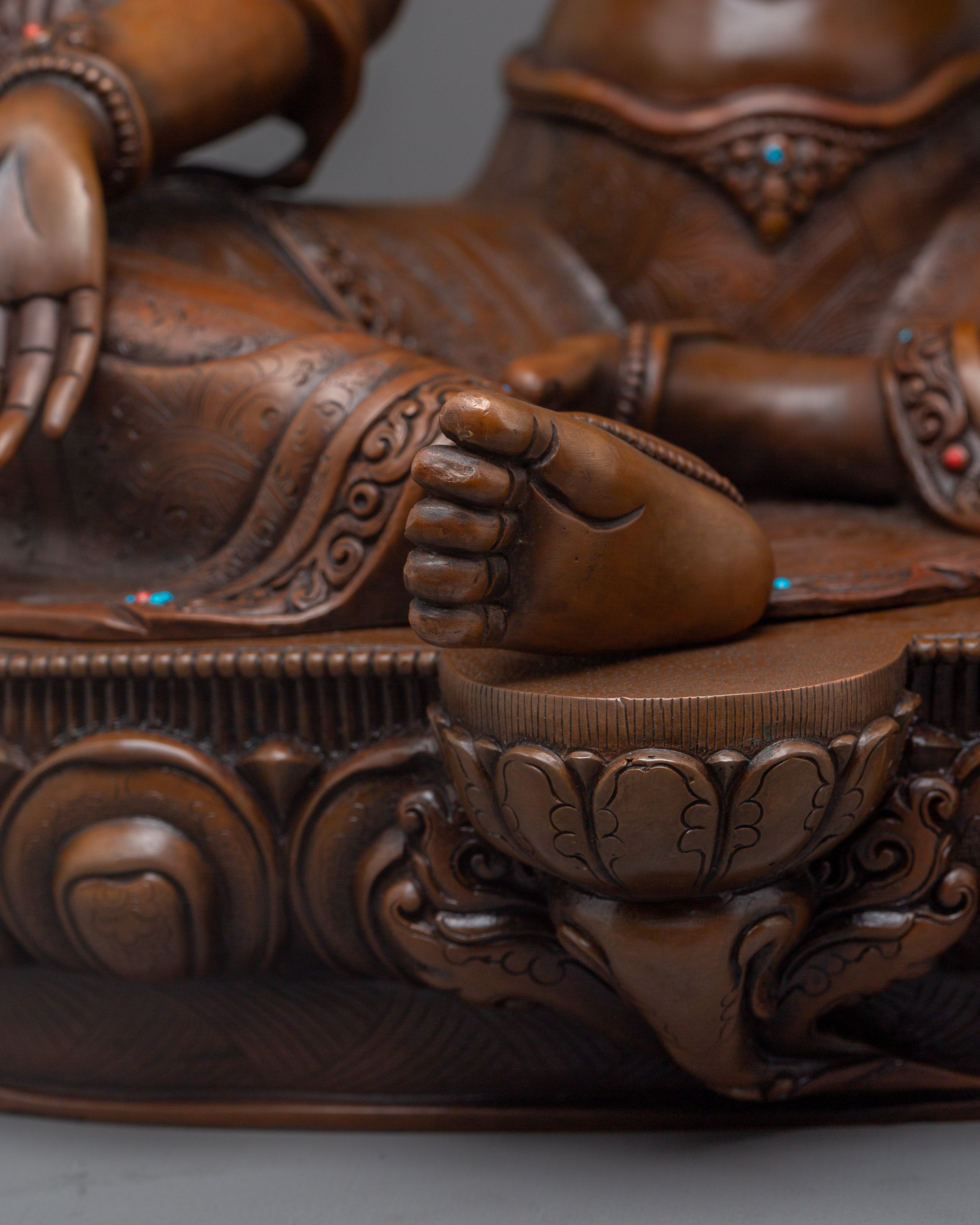 Handmade Green Tara Oxidized Statue | Mother of the Liberation