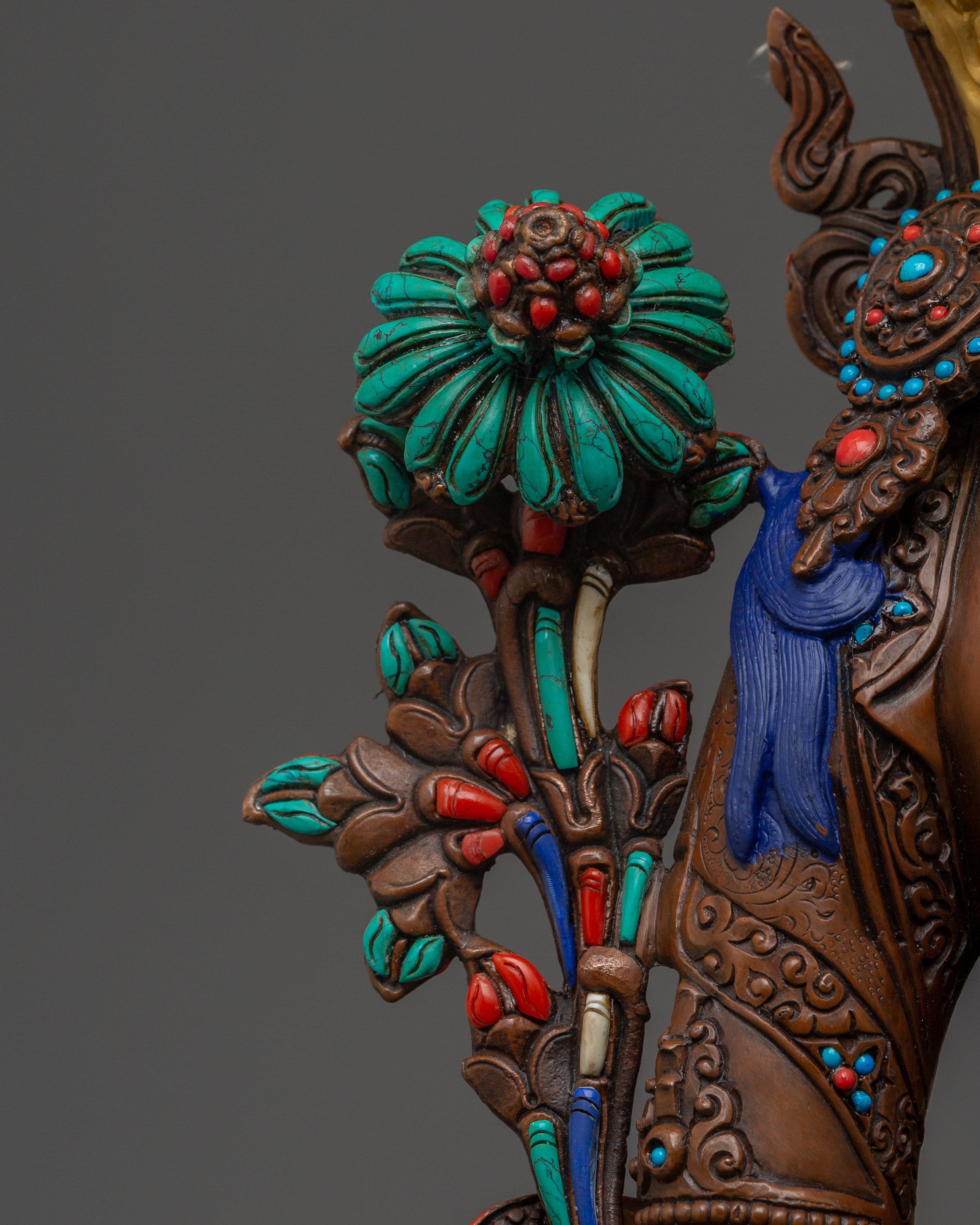 Handmade Green Tara Oxidized Statue | Mother of the Liberation