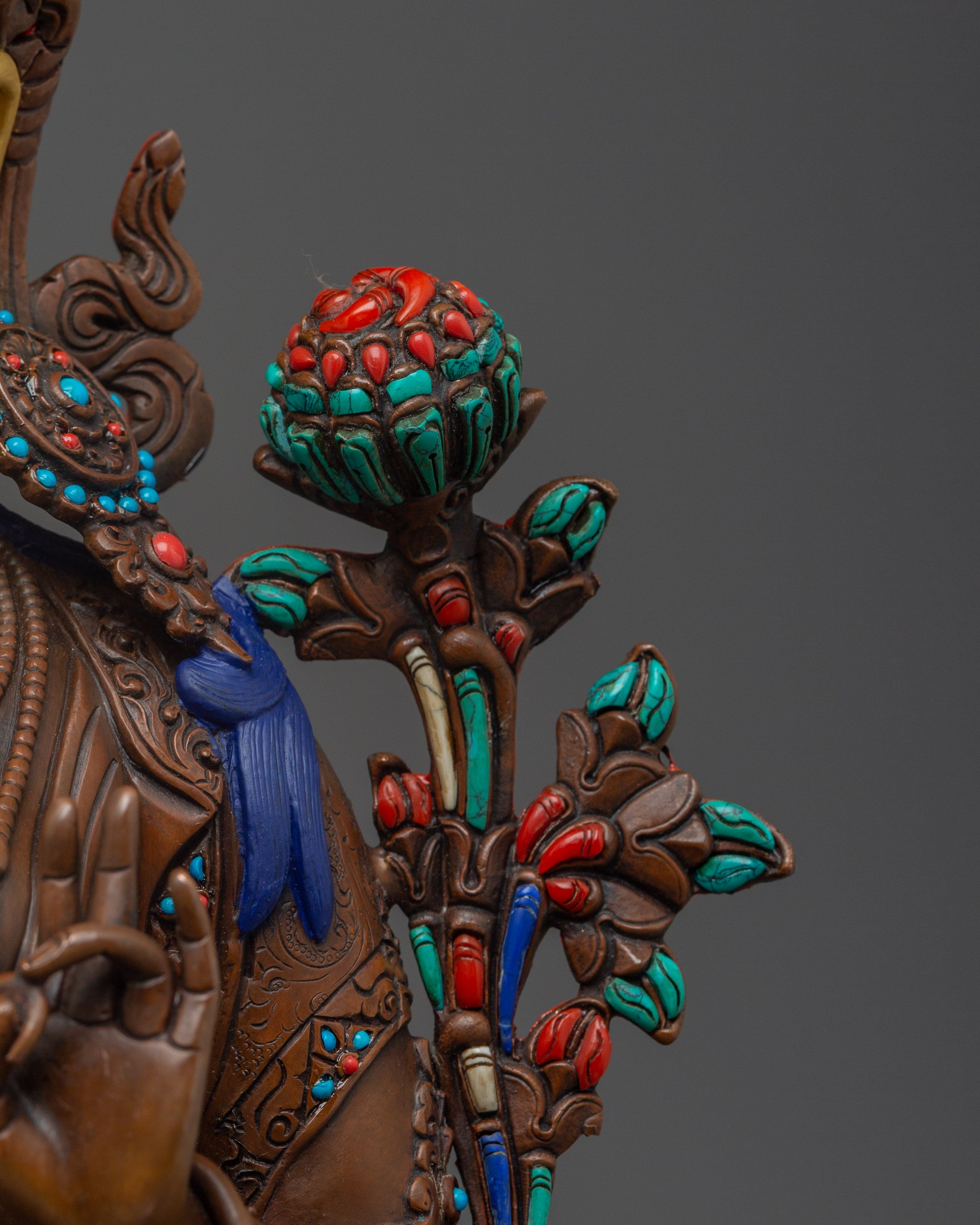 Handmade Green Tara Oxidized Statue | Mother of the Liberation