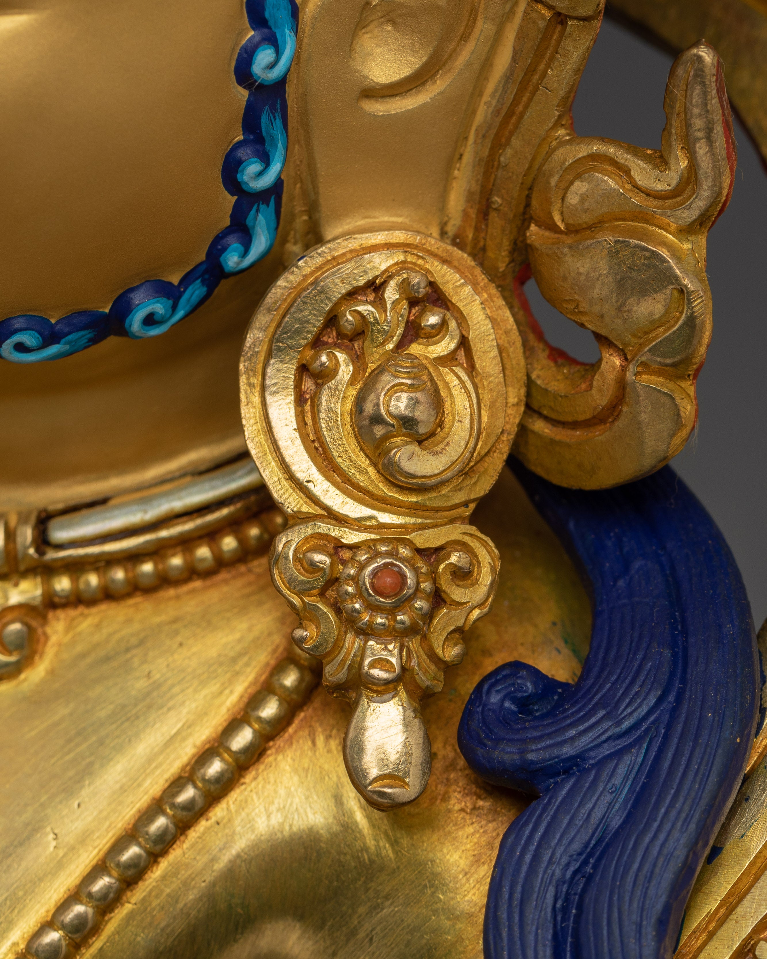 Tibetan Icon Dzambhala Statue | Buddhist Wealth God