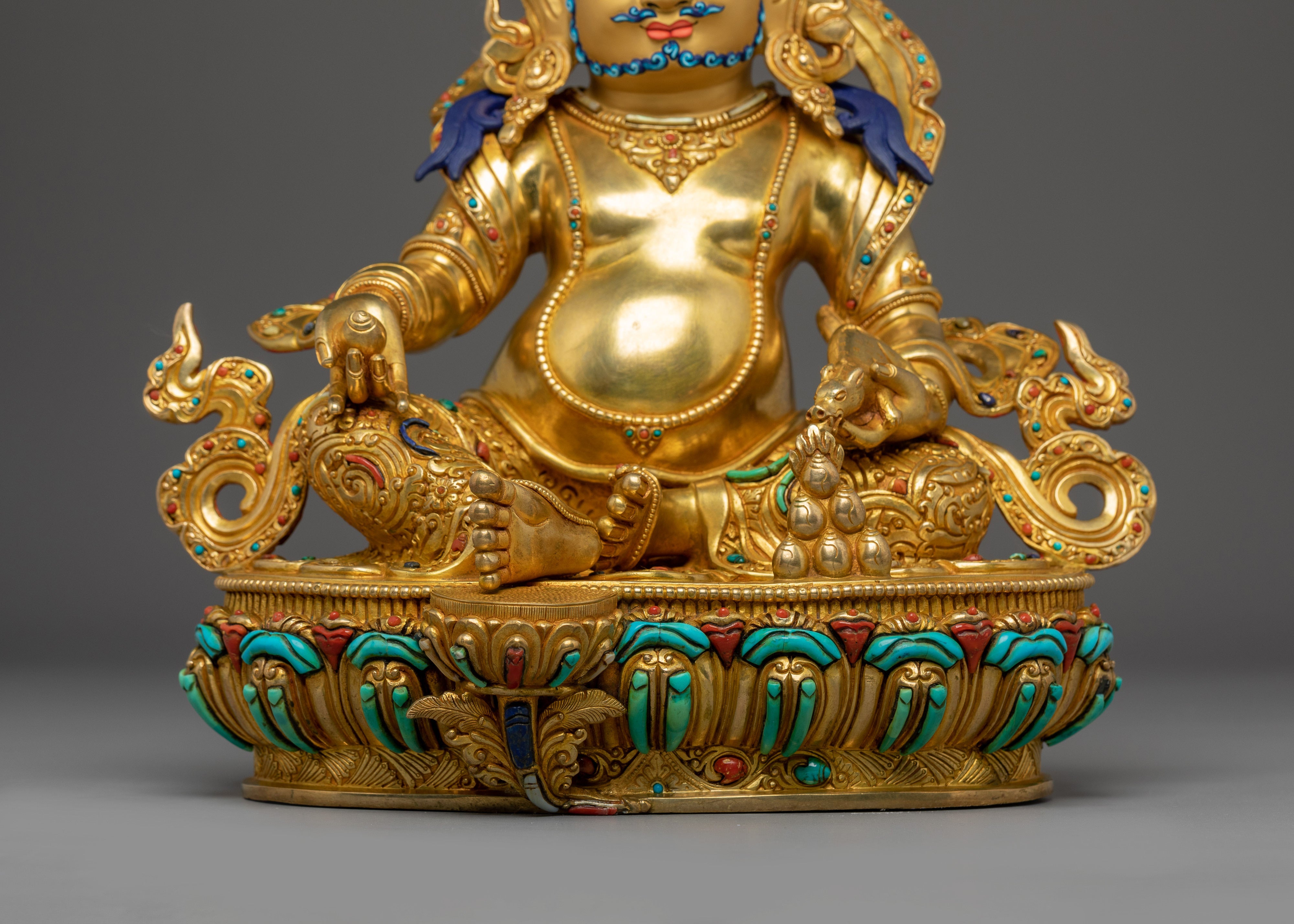 Tibetan Icon Dzambhala Statue | Buddhist Wealth God