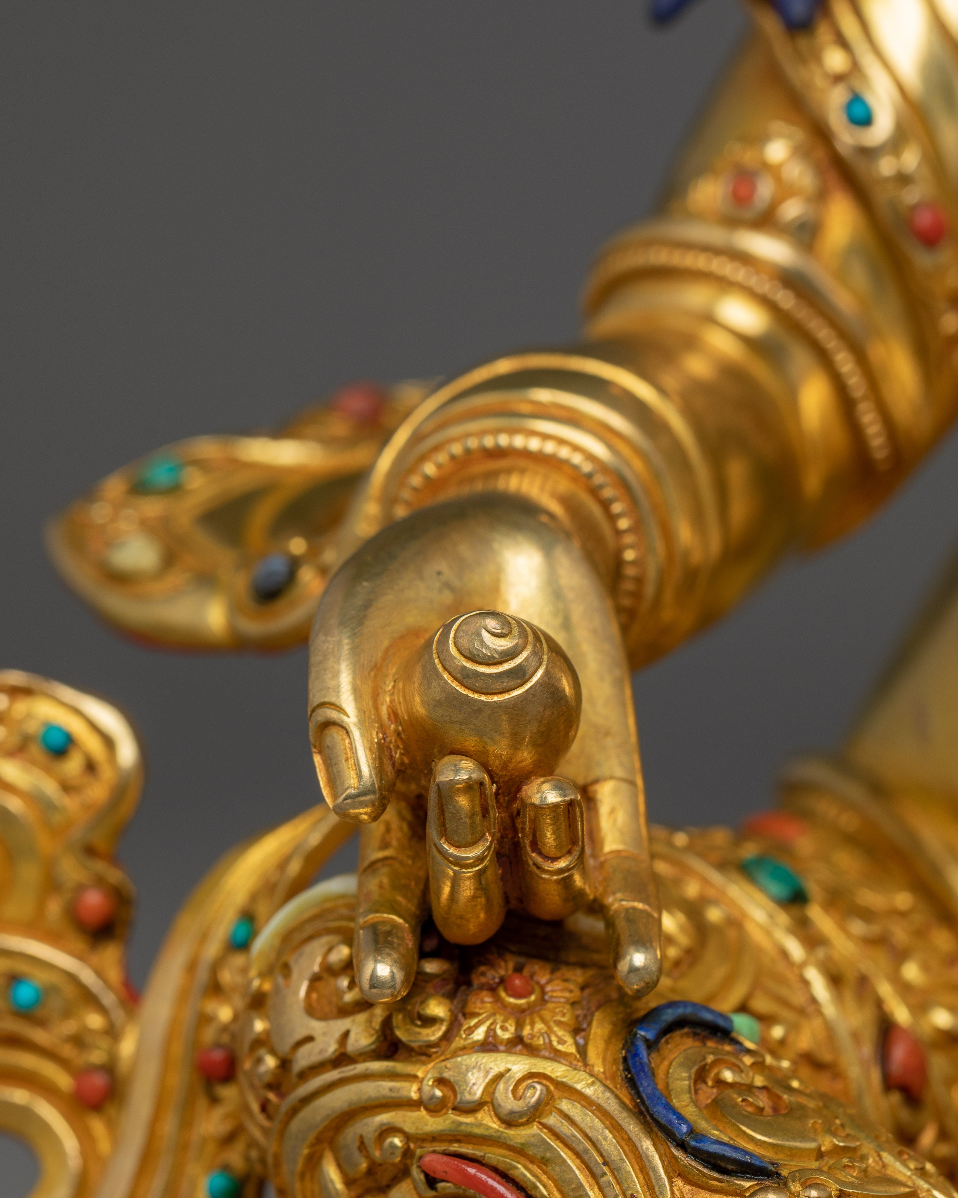 Tibetan Icon Dzambhala Statue | Buddhist Wealth God