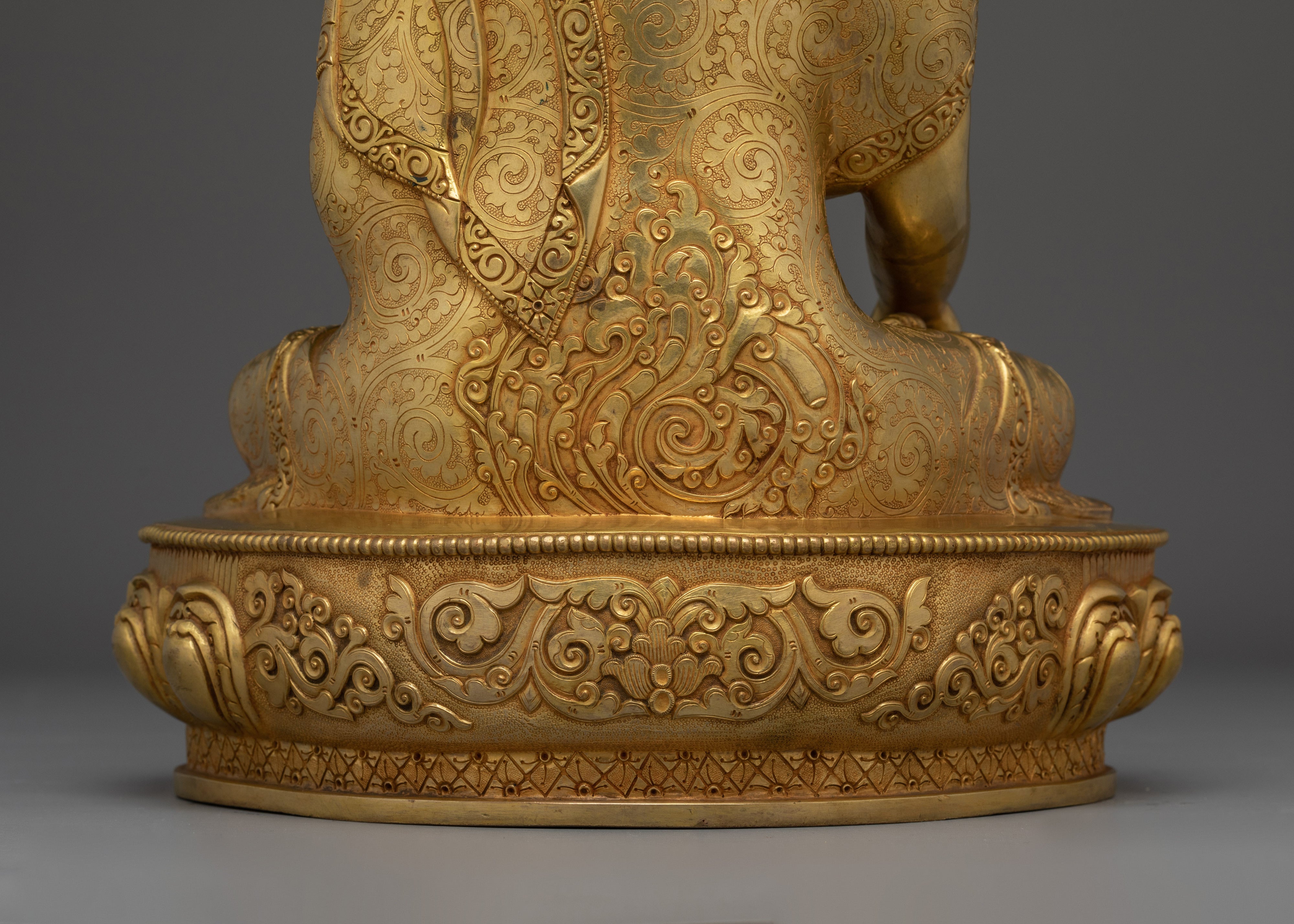 24K Gold Shakyamuni Buddha Art | Symbol of Enlightenment for Meditation