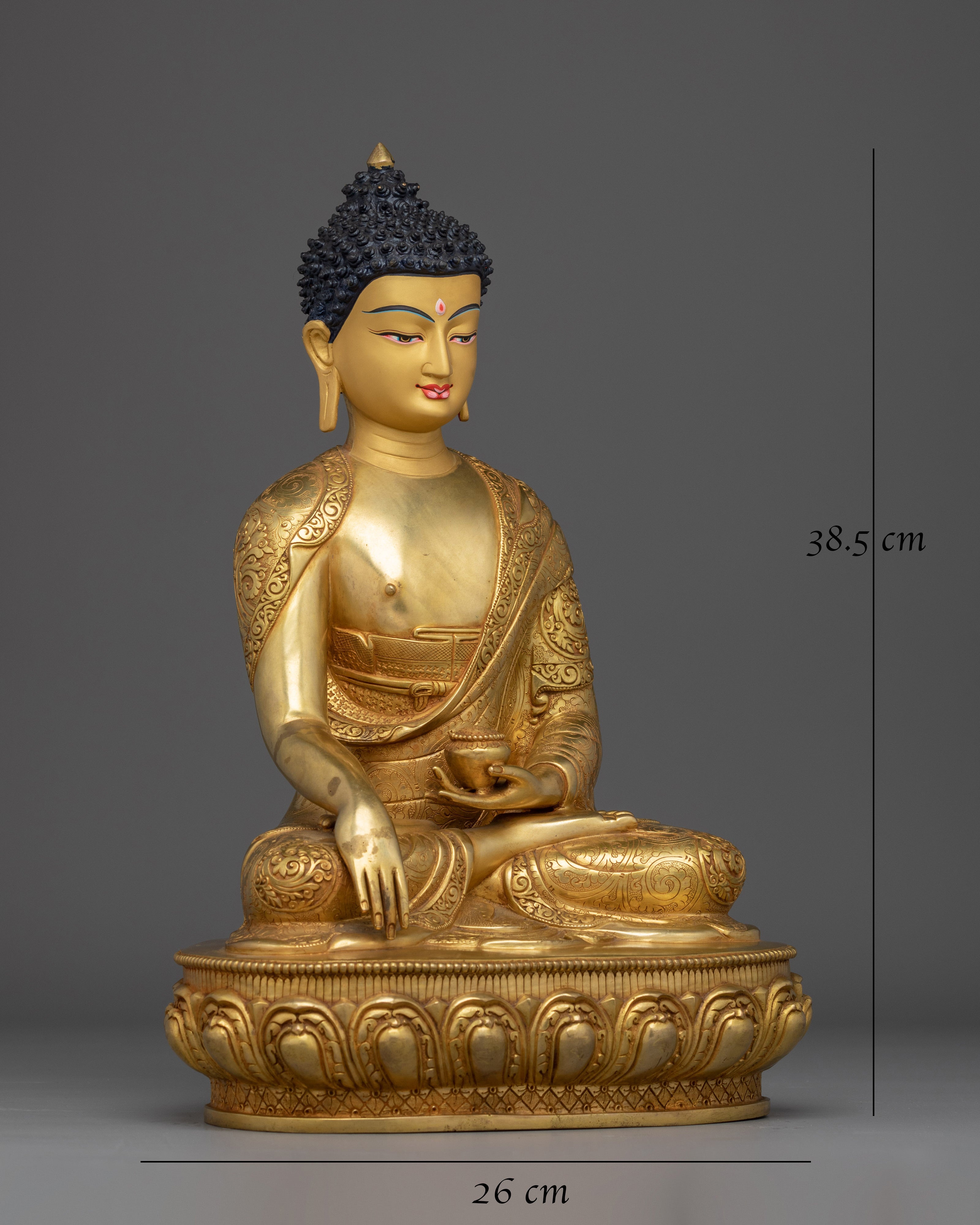 24K Gold Shakyamuni Buddha Art