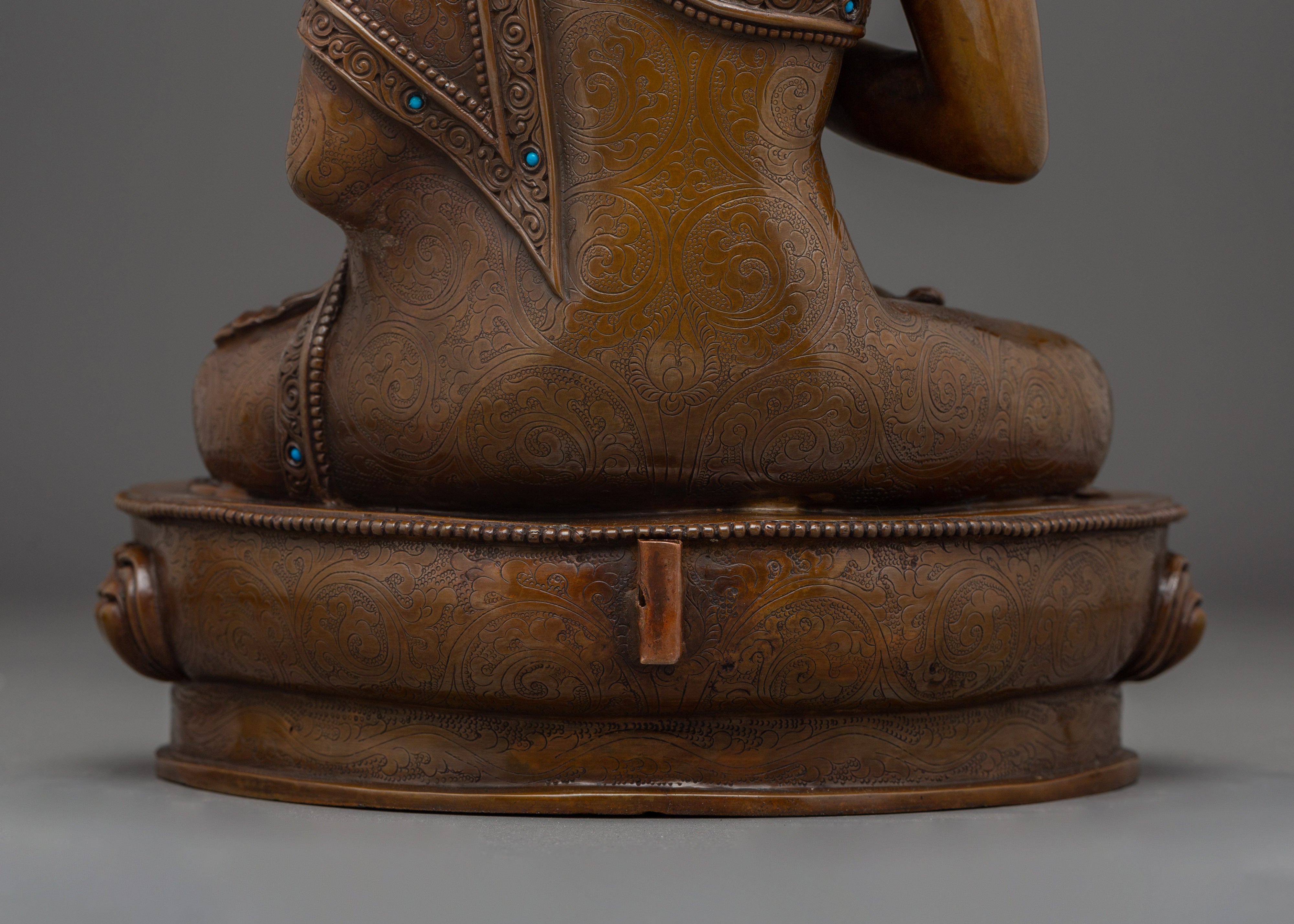 Himalayan Vairocana Buddha Statue | Nepali Gold Gilded Artwork