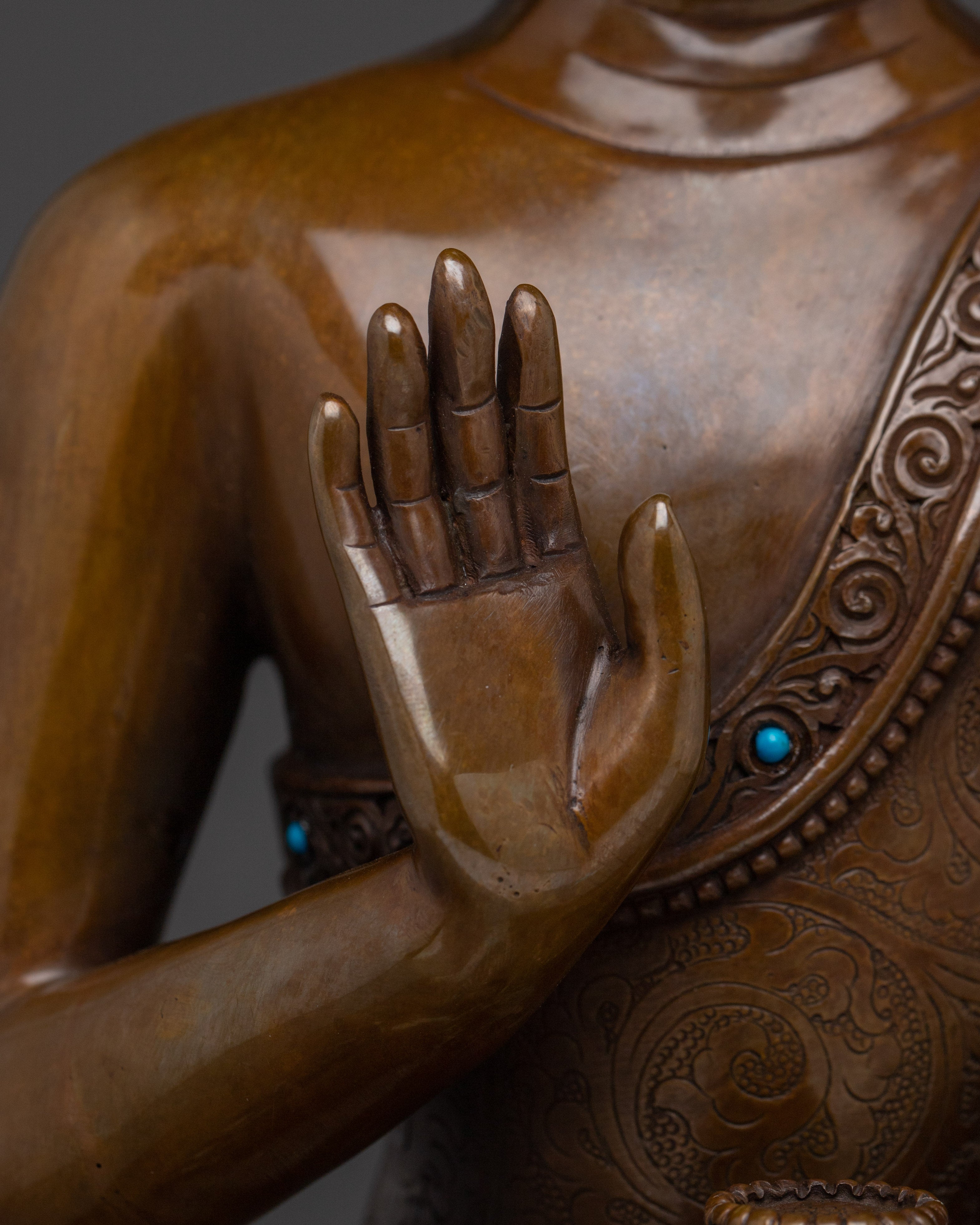 Amoghasiddhi, Buddha of Success | Nepali Handcrafted Icon